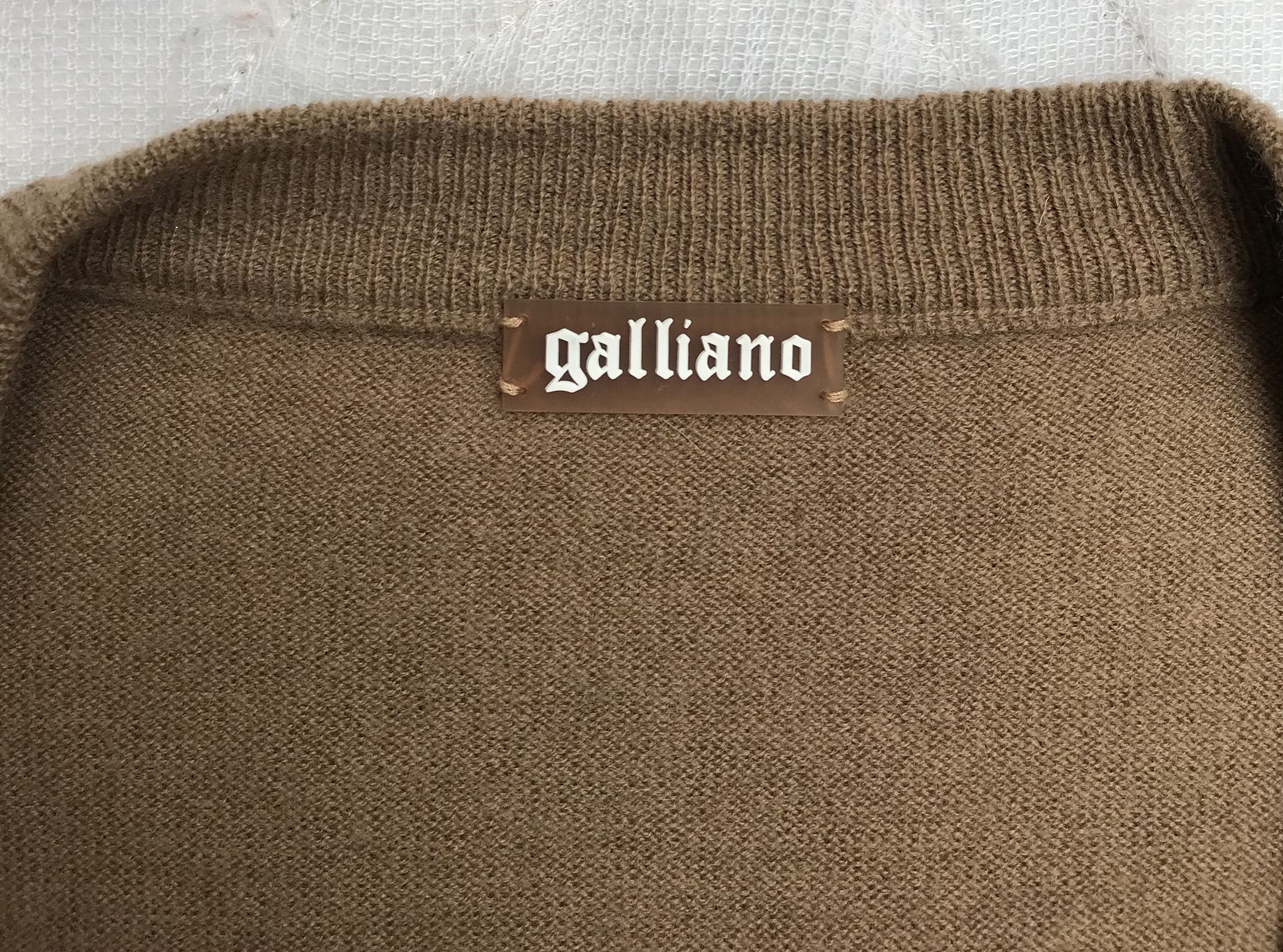 John Galliano John Galliano Cardigan Knit Lana Wool Button Brown Size XS / US 0-2 / IT 36-38 - 5 Thumbnail