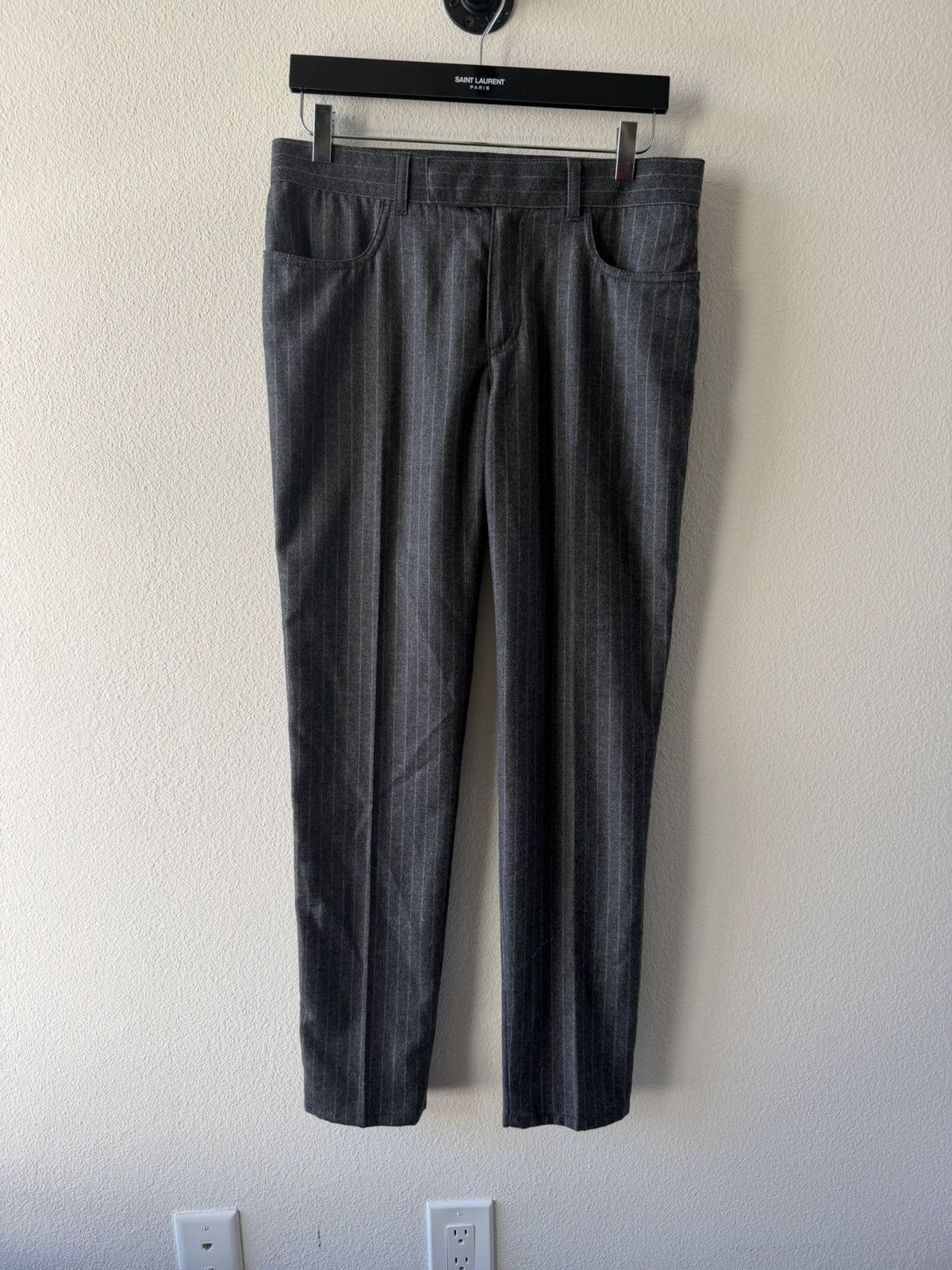 Tom Ford BNWT Wool Pinstripe Trousers 40 Size 46S - 1 Thumbnail