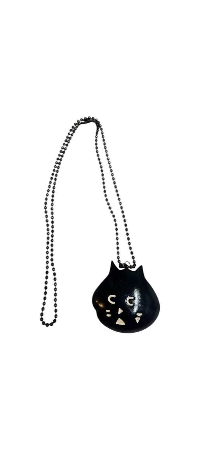 Ne-Net Ne-net Nyaa Wooden Face Necklace🖤 Size ONE SIZE - 1 Thumbnail