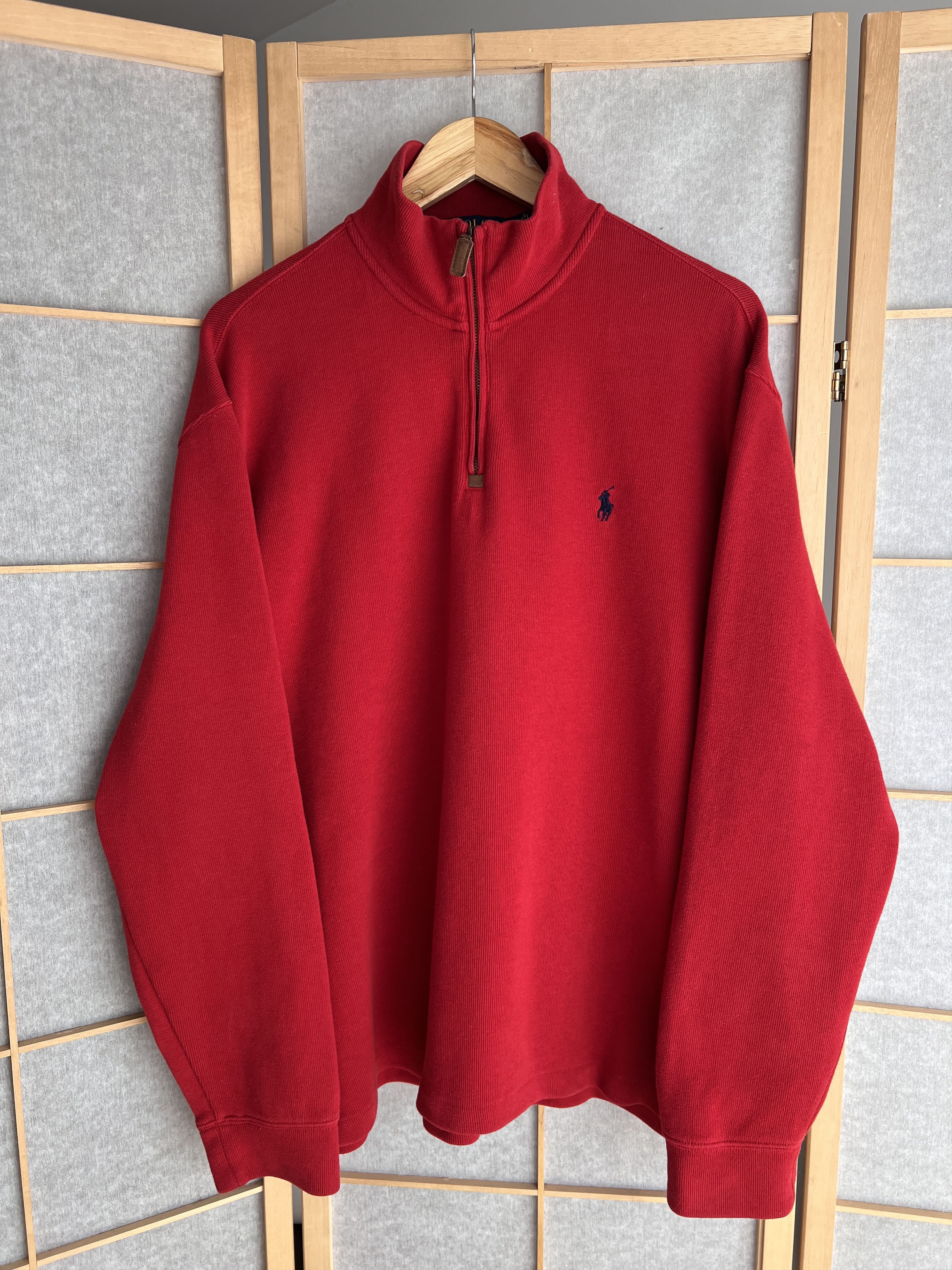 PRL vintage half zip sweater sweatshirt old money 00s baggy
