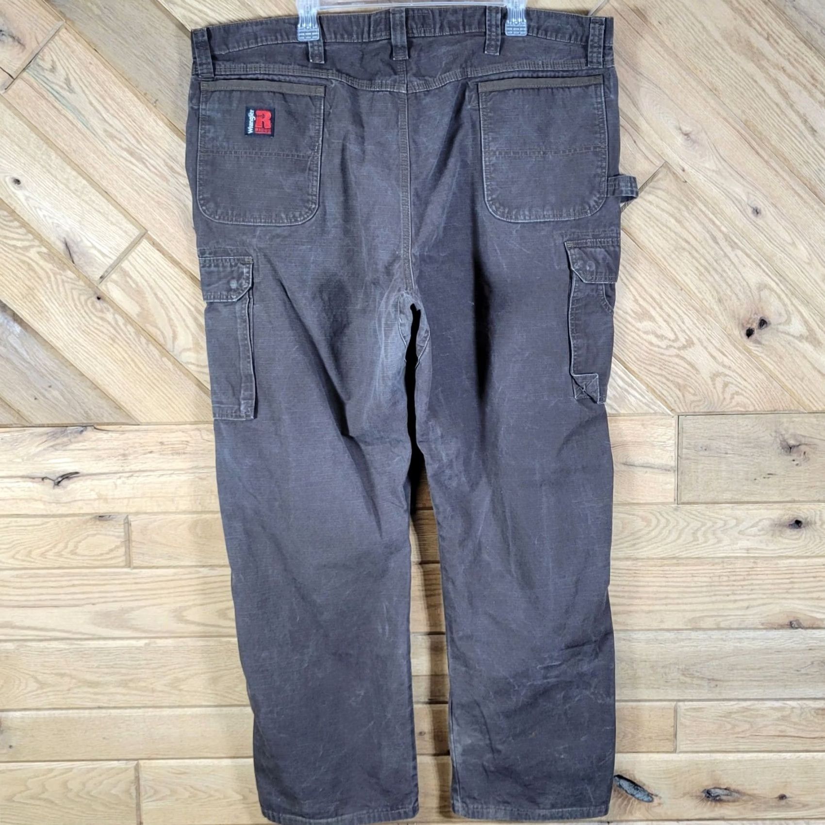 Wrangler Wrangler Riggs Pants Men 44x32 Brown Ranger Cargo Ripstop Cordura Carpenter Work Size US 44 / EU 60 - 6 Thumbnail