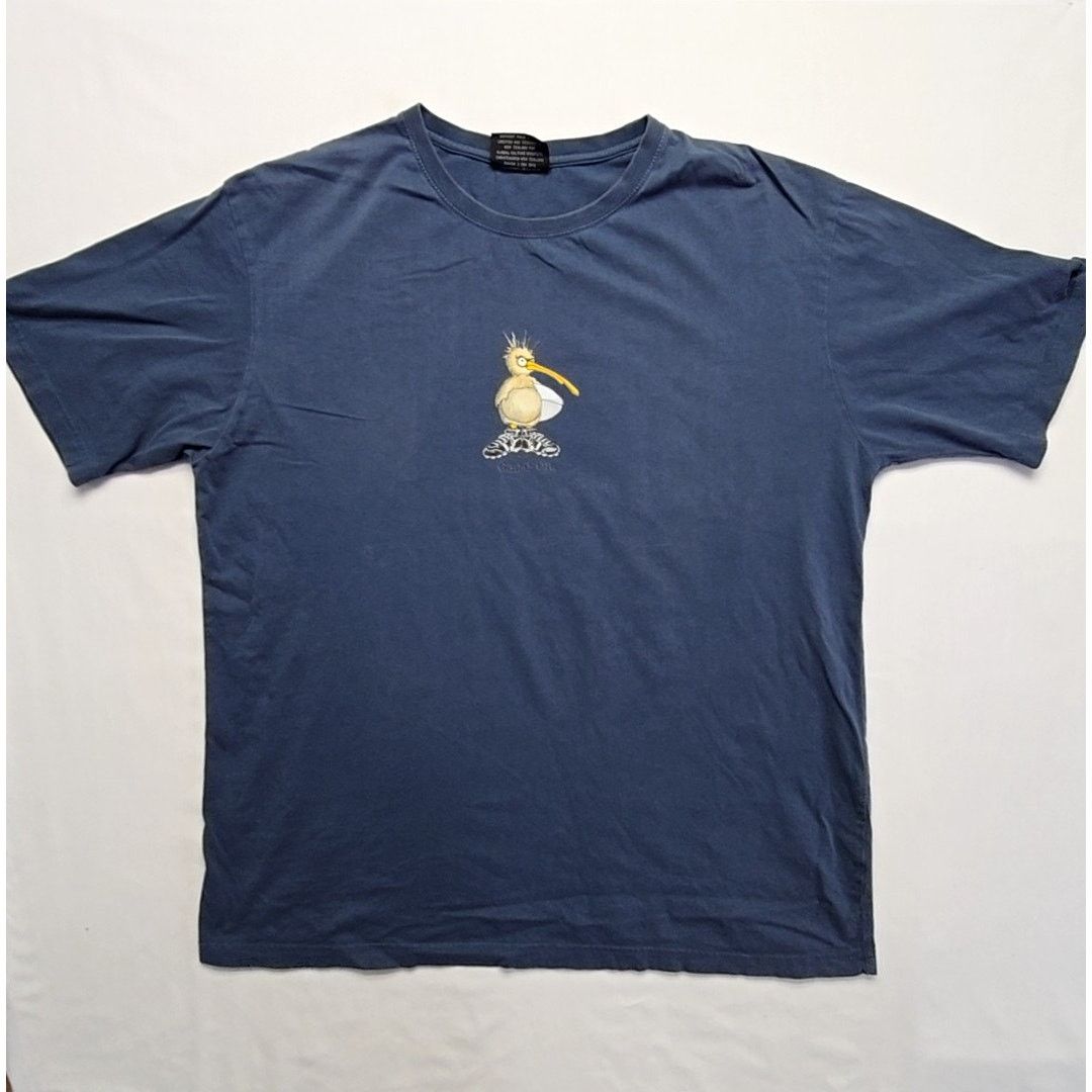 Vintage Vintage Global Culture Game On Kiwi Rugby Blue Graphic Shirt Size US XL / EU 56 / 4 - 1 Thumbnail