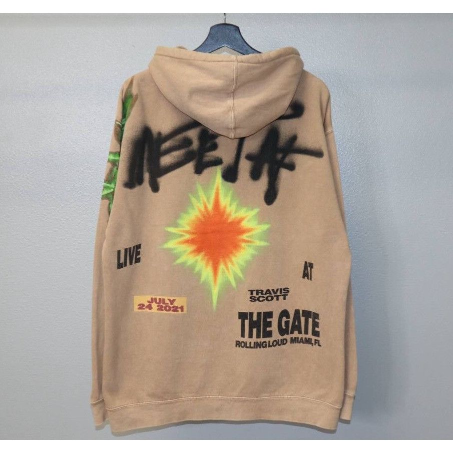 TRAVIS SCOTT MERCH Live At The Gate HOODIE Size Medium