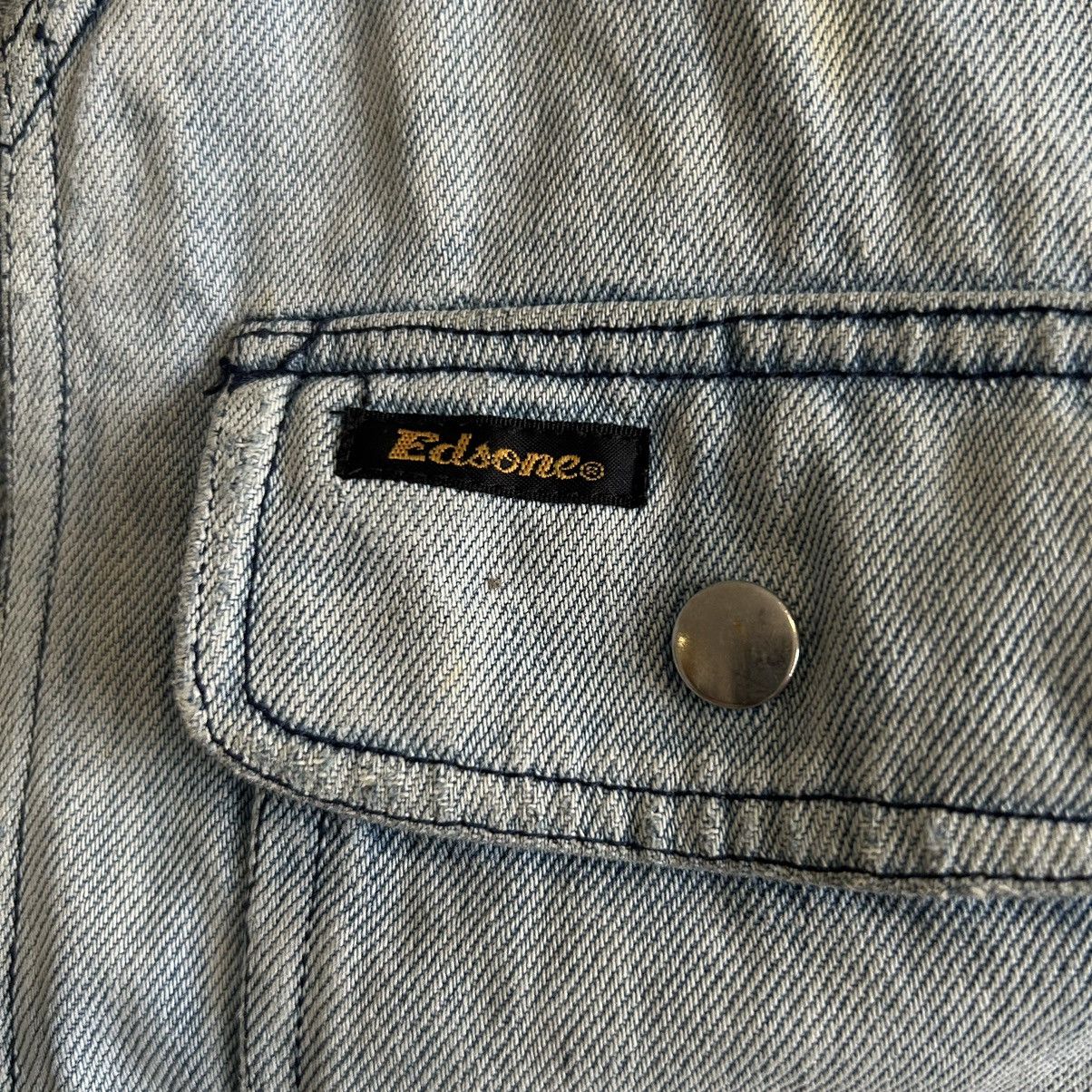 Vintage Vintage Edsone Distressed Denim Vest Size US M / EU 48-50 / 2 - 4 Thumbnail