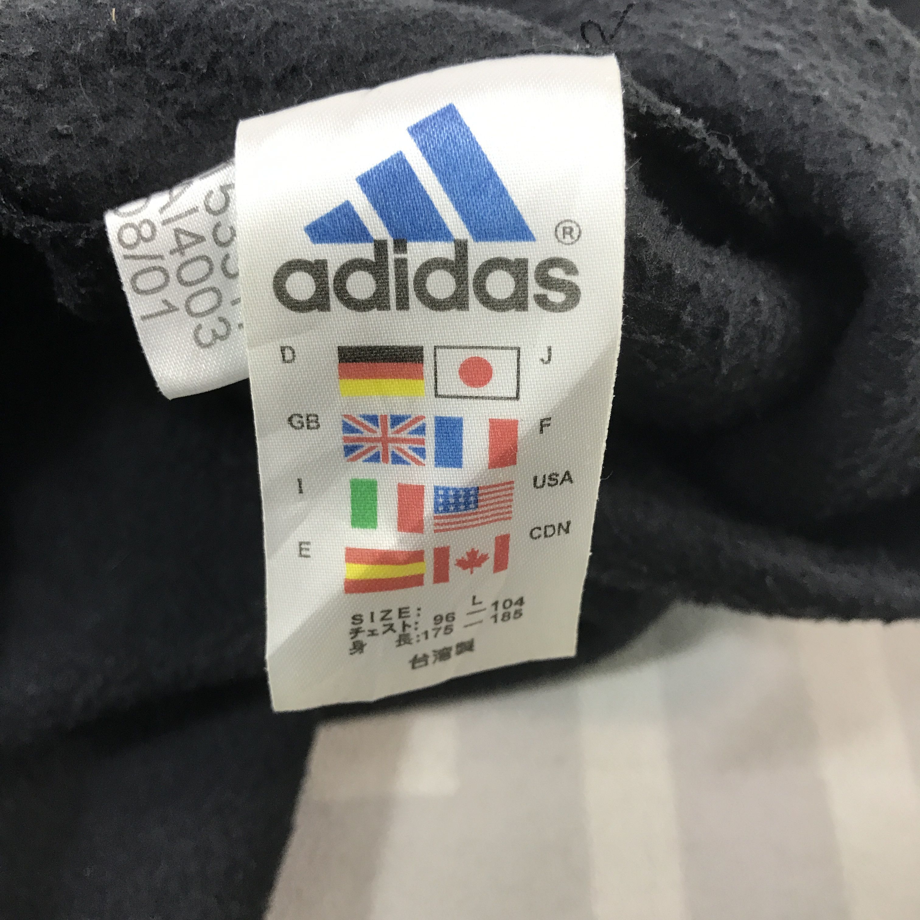 Adidas × Vintage × Yohji Yamamoto Adidas x Yohji Yamamoto fleece custom art sweater Jacket Size US L / EU 52-54 / 3 - 14 Thumbnail