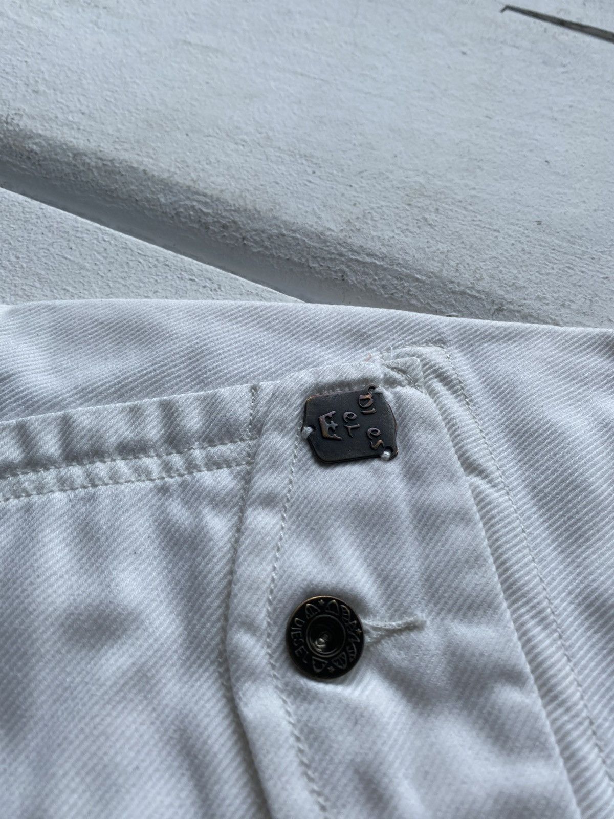 Diesel NWT Bootcut Diesel White Military Utility Pants Deadstock Size 27" / US 4 / IT 40 - 12 Thumbnail