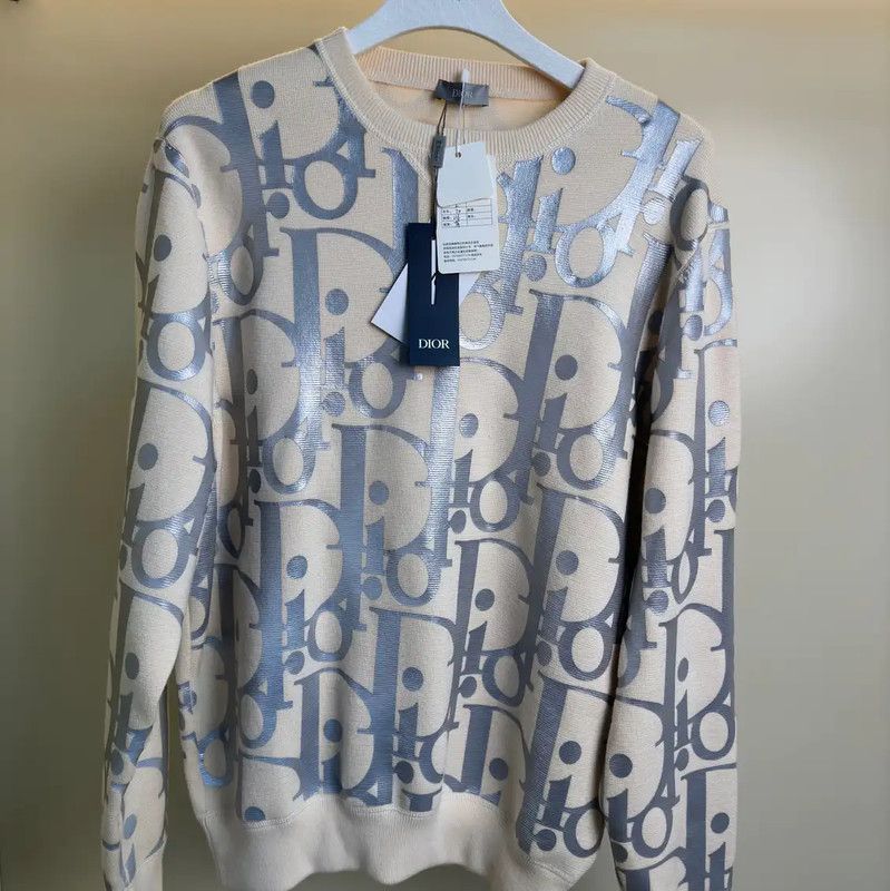 Dior Beige Cotton Men's Sweatshirt 0089