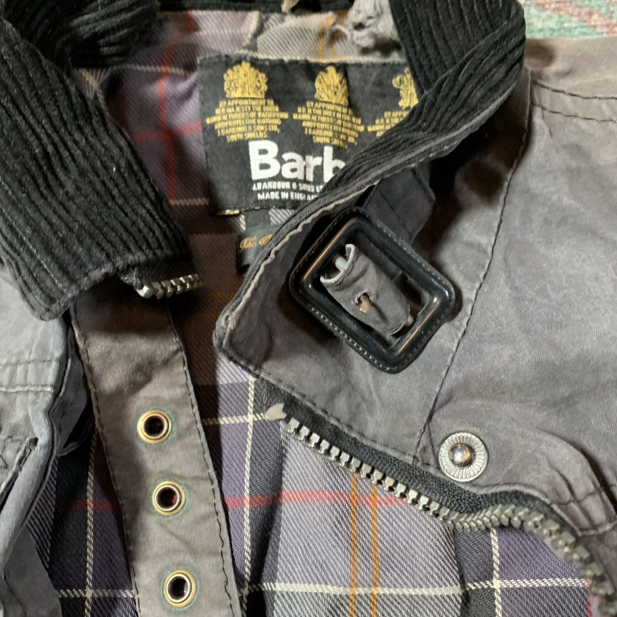 Barbour Barbour Utility Waxed Cotton Belted Jacket Womens *THRASHED* Size M / US 6-8 / IT 42-44 - 3 Thumbnail