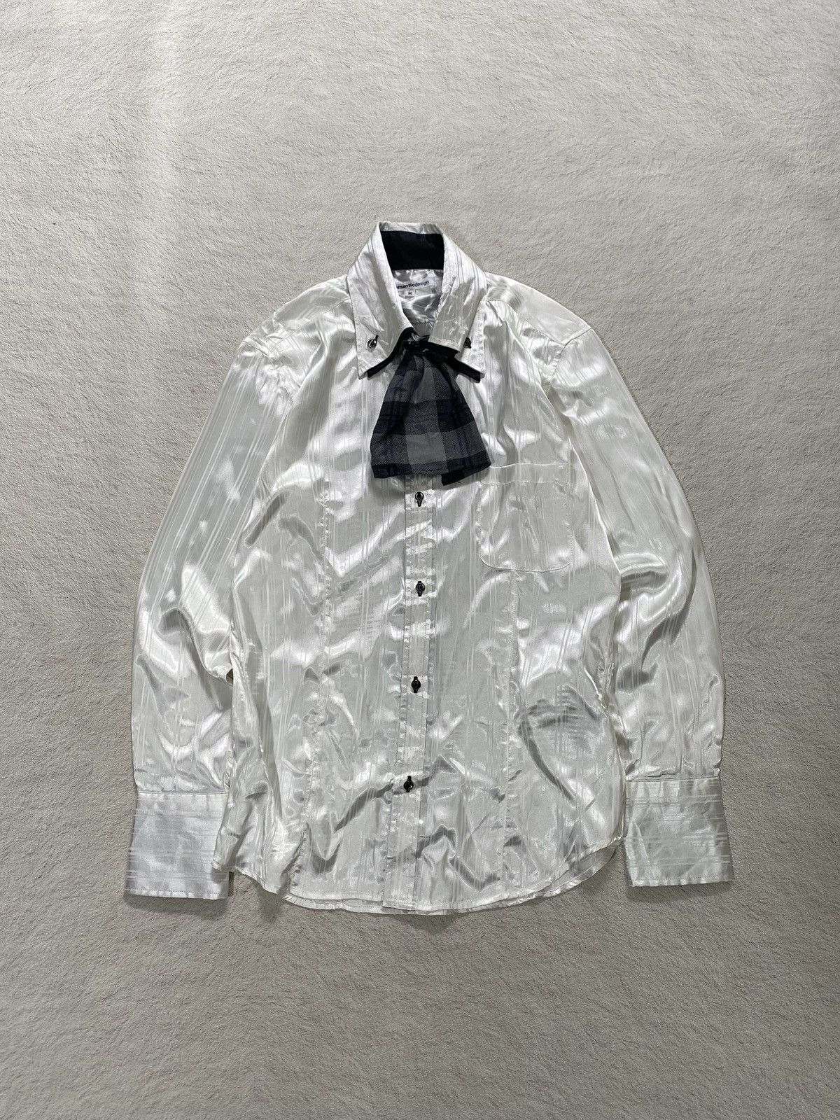 If Six Was Nine BUNDLE❤️‍🔥 Semantic Design White Striped Shirt Size US M / EU 48-50 / 2 - 2 Thumbnail