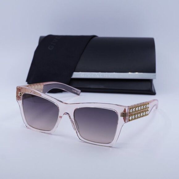 Givenchy 🕶️ New Givenchy GV40076I 72B Sunglasses - Transparent Pink Size ONE SIZE - 1 Thumbnail