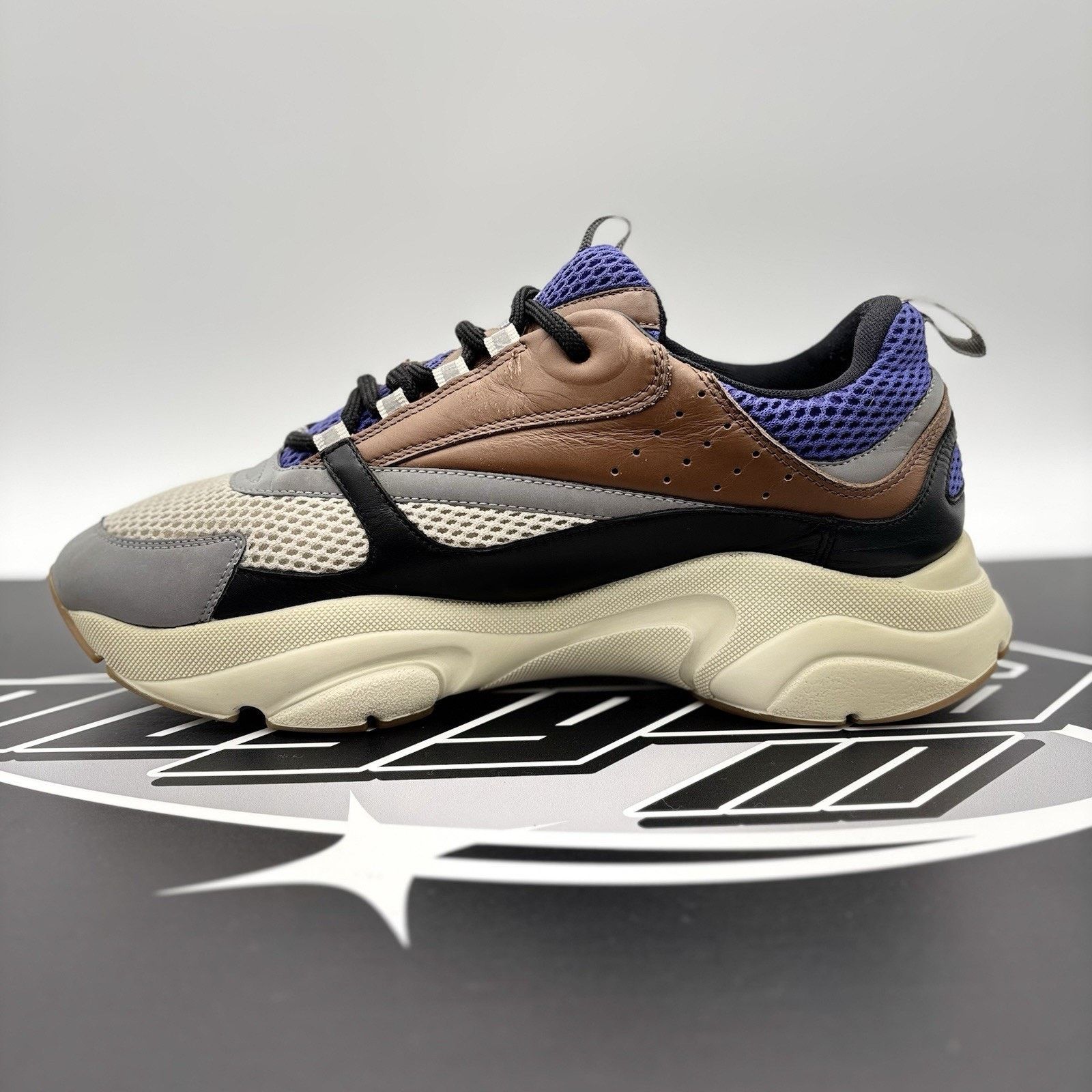 Dior Dior B22 Sneaker ' Coffee/Violet ' | GOOD CONDITION! Size US 12 / EU 45 - 4 Thumbnail