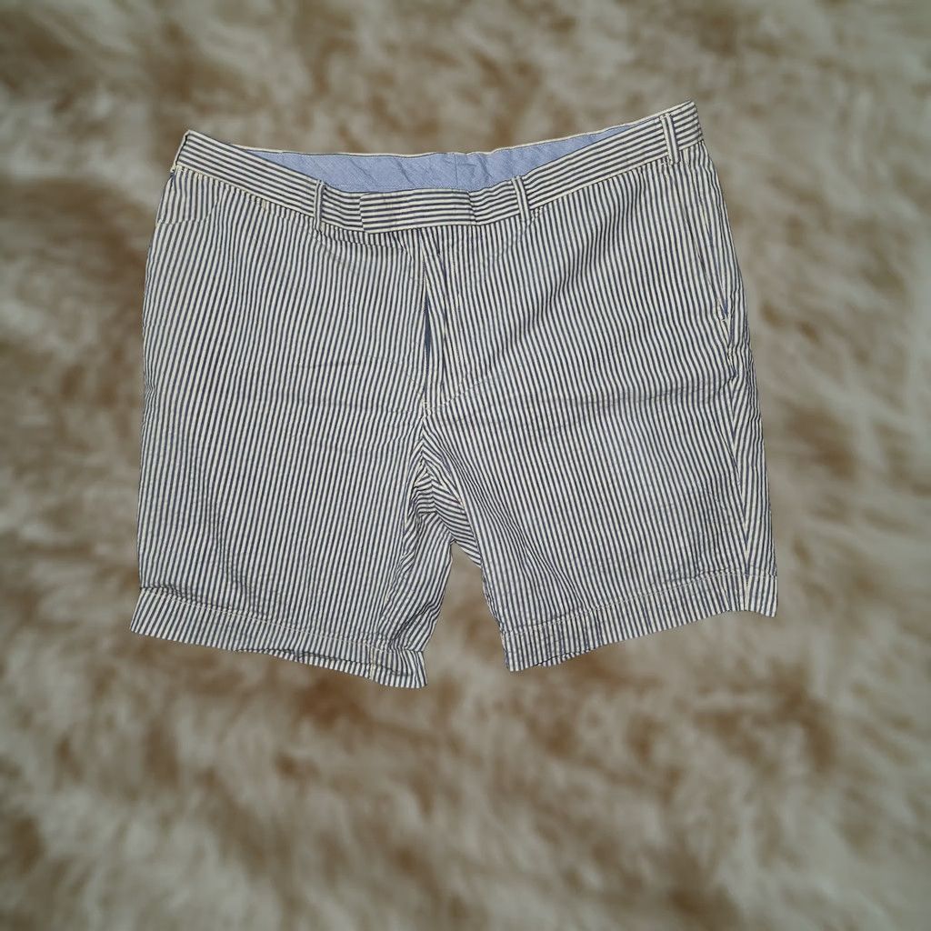 Polo Ralph Lauren Polo Ralph Lauren Shorts Mens 40 Blue Stripe Cotton Chino Classic Fit Casual Size US L / EU 52-54 / 3 - 1 Thumbnail