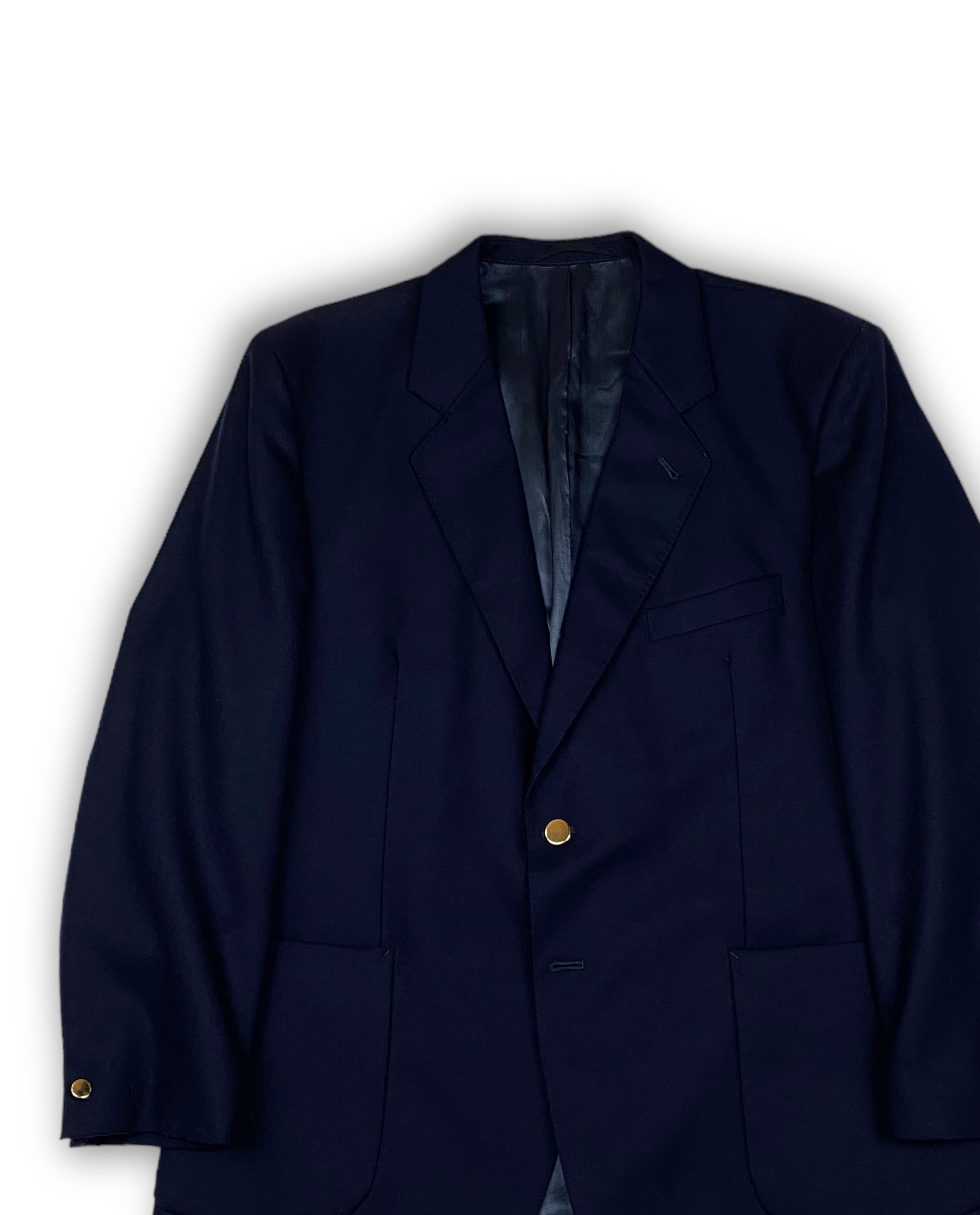 Vintage Vintage SKOPES Navy Wool Blazer M Size 44S - 3 Thumbnail