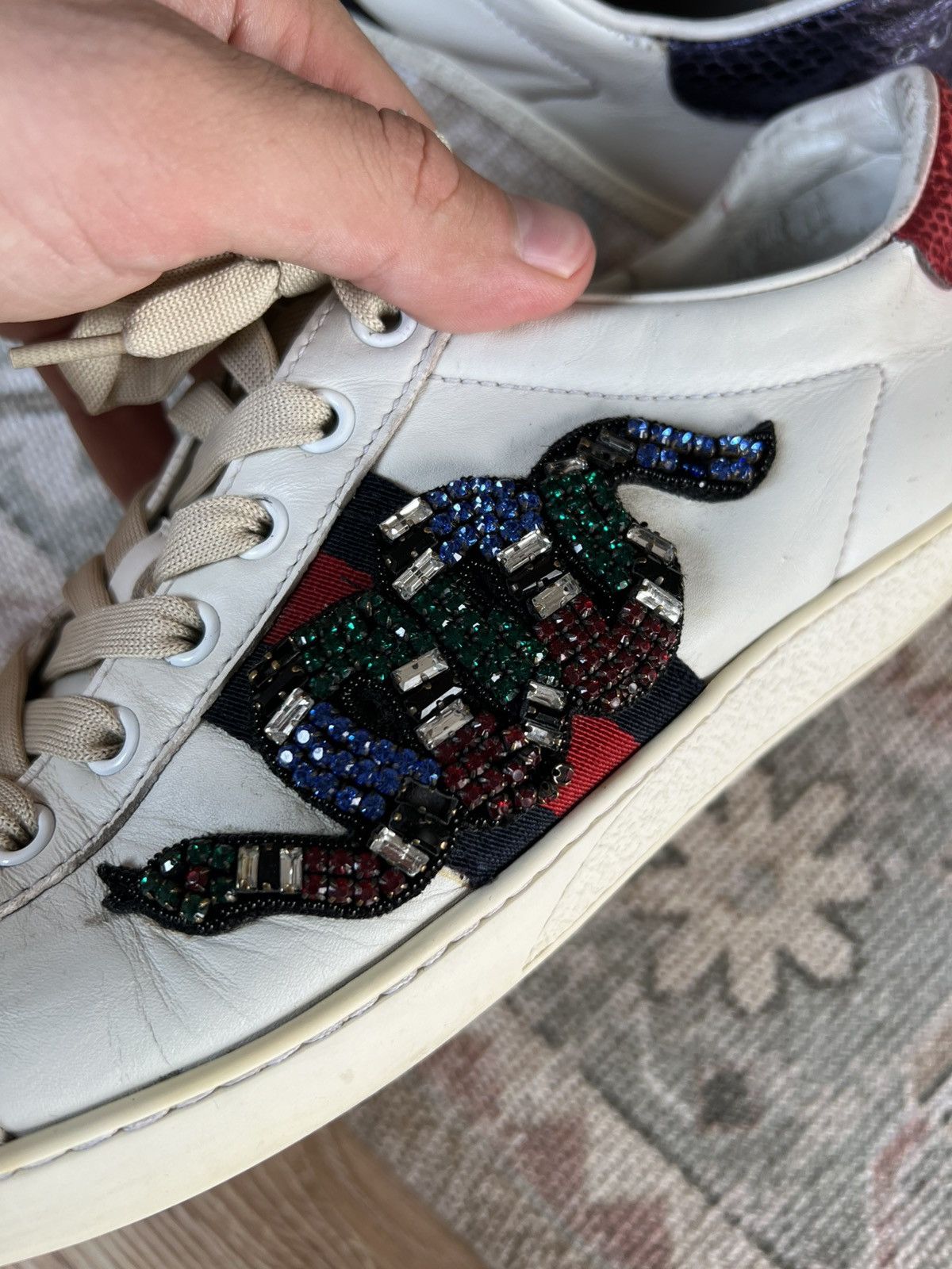 Gucci Gucci Ace “KingSnake” Size US 8 / IT 38 - 10 Thumbnail