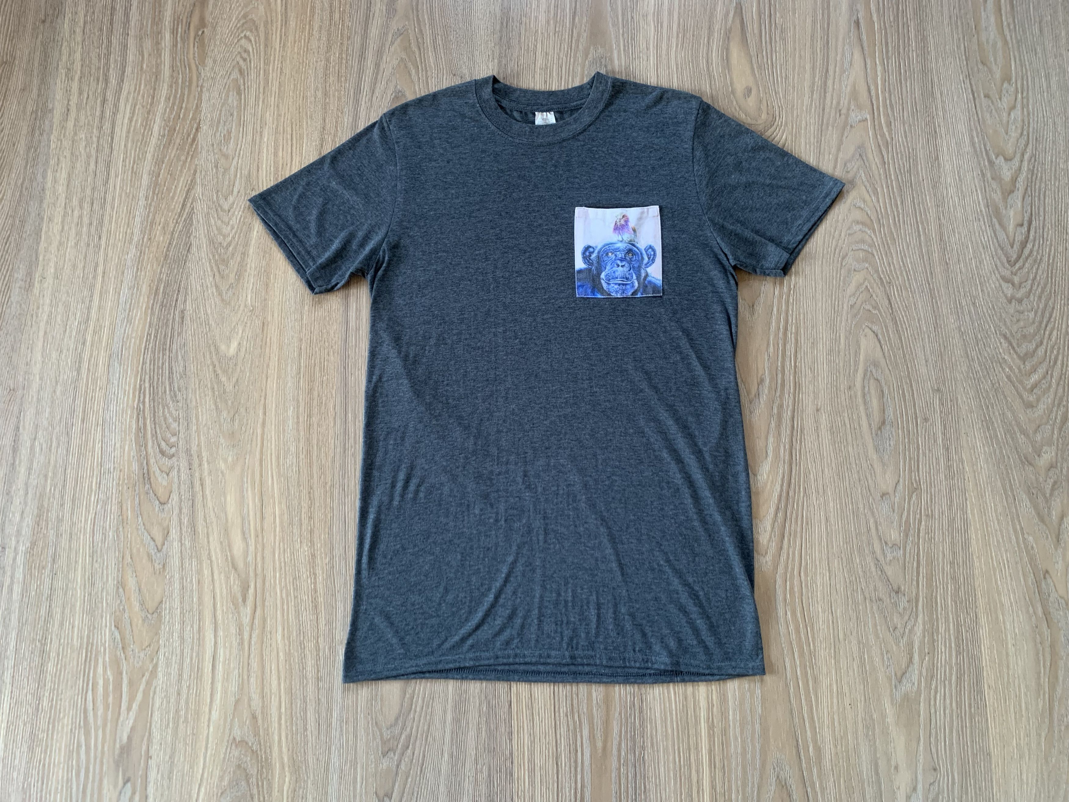 Gildan Gildan Pocket Printed Monkey T Shirt Size US M / EU 48-50 / 2 - 1 Thumbnail