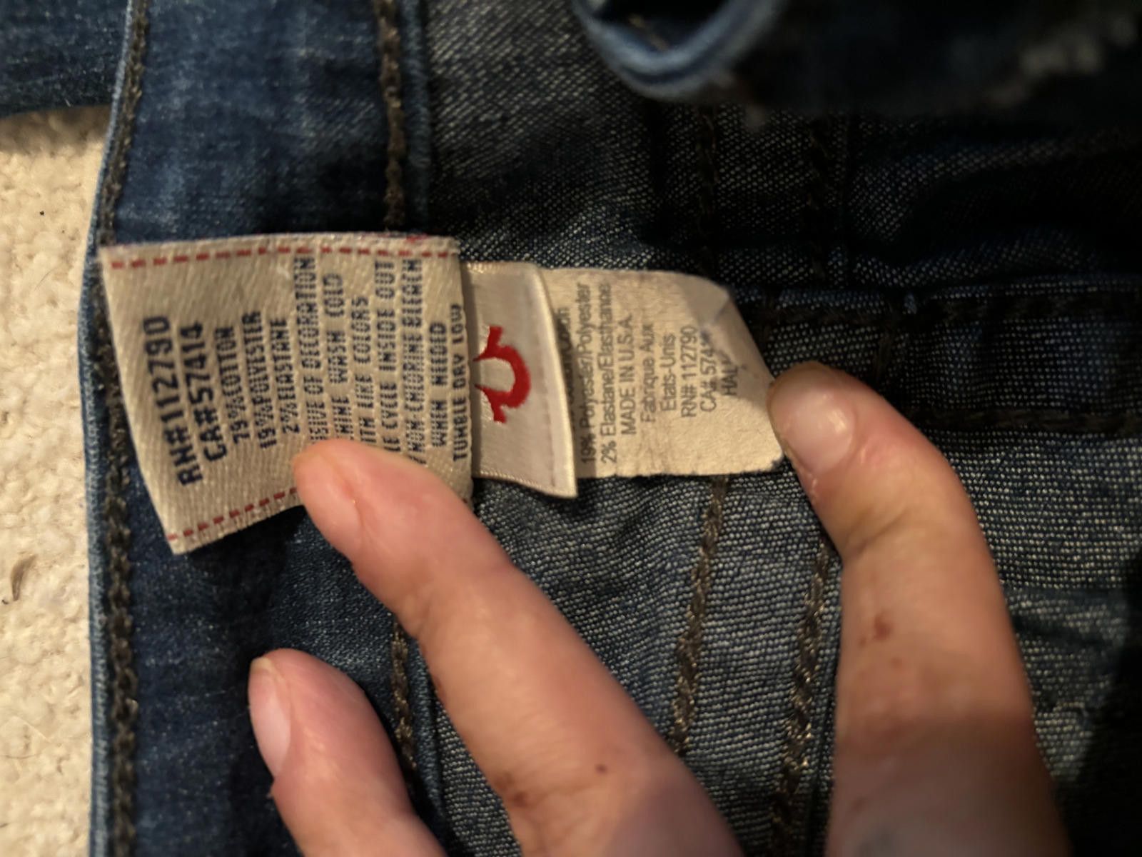 True Religion Auth y2K True Religion Women's Blue Jeans - Classic Fit 26 Size 26" / US 2 / IT 38 - 5 Thumbnail