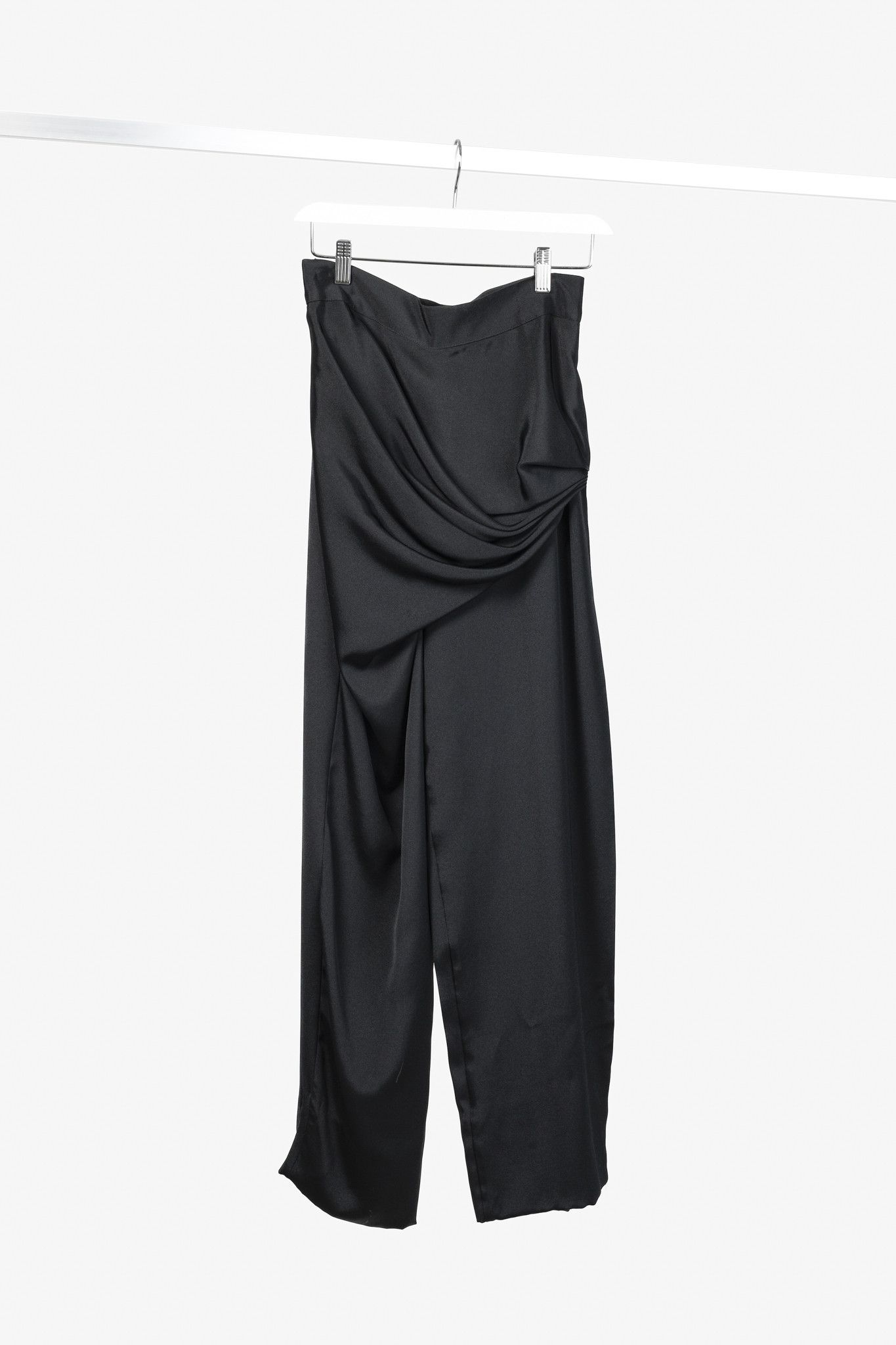 Versace Gianni Versace Vintage Asymmetrical Draped Silk Pant Size 30" / US 8 / IT 44 - 1 Thumbnail