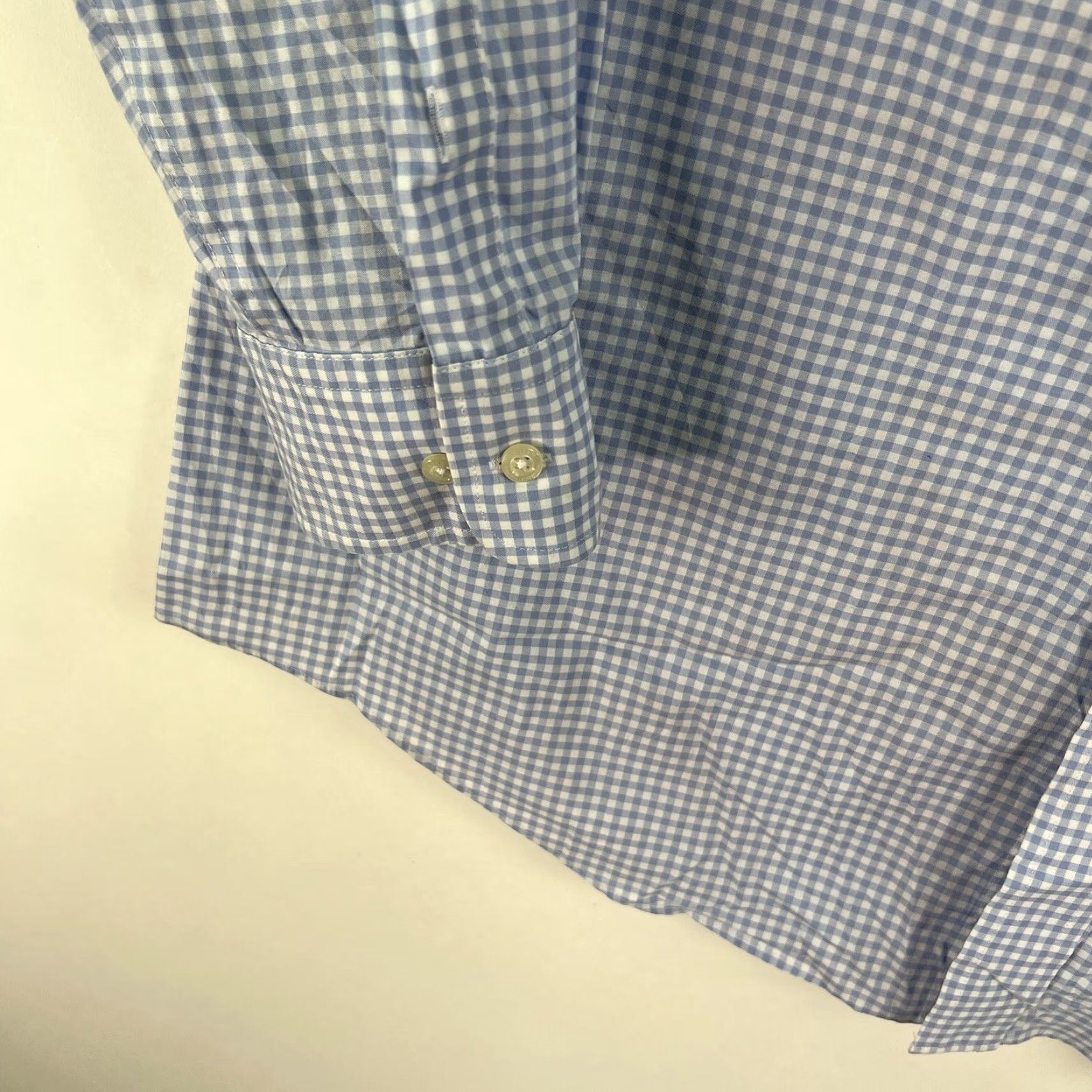 Ralph Lauren Lauren Ralph Lauren Shirt Adult XL Blue Check Button-Up Stretch Mens Size US XL / EU 56 / 4 - 5 Thumbnail