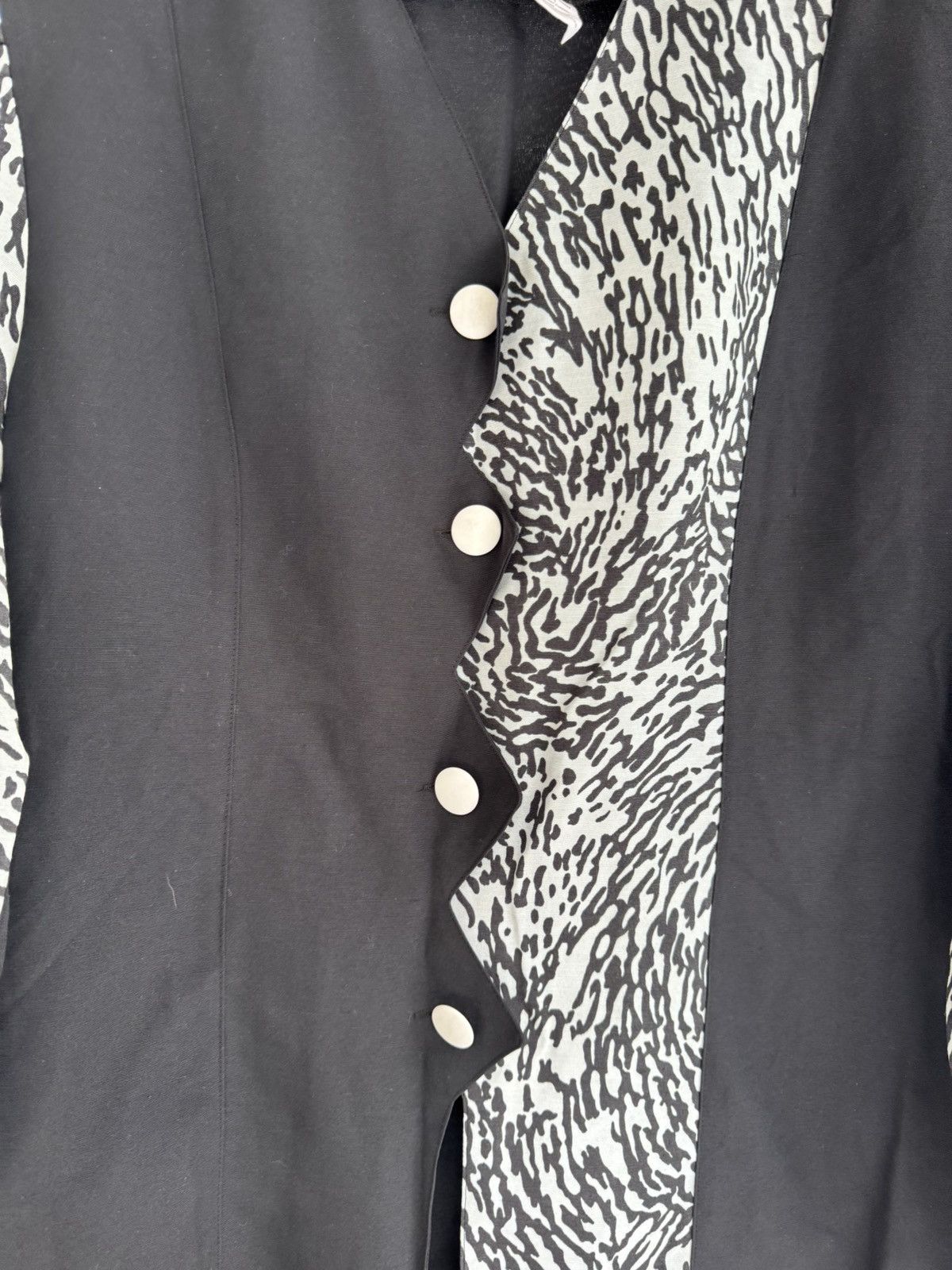 Vintage 80s blazer black and white vintage blazer size zebra print Size M / US 6-8 / IT 42-44 - 6 Thumbnail
