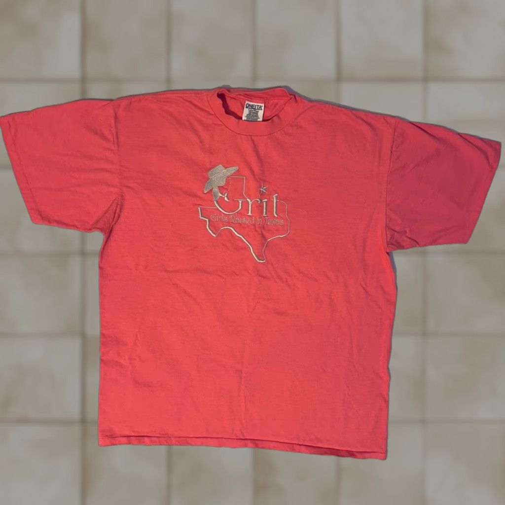 Vintage VINTAGE Oneita Tshirt Logo Shirt Womens XL Pink Size XL / US 12-14 / IT 48-50 - 1 Thumbnail
