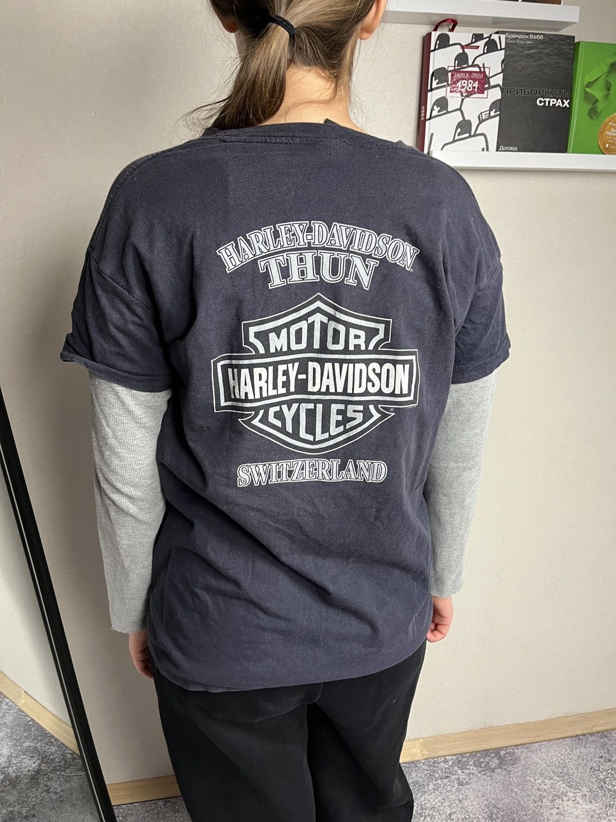 Harley Davidson Vintage 2009 Harley Davidson Switzerland Thun Tee Shirt Rare Size M / US 6-8 / IT 42-44 - 3 Thumbnail