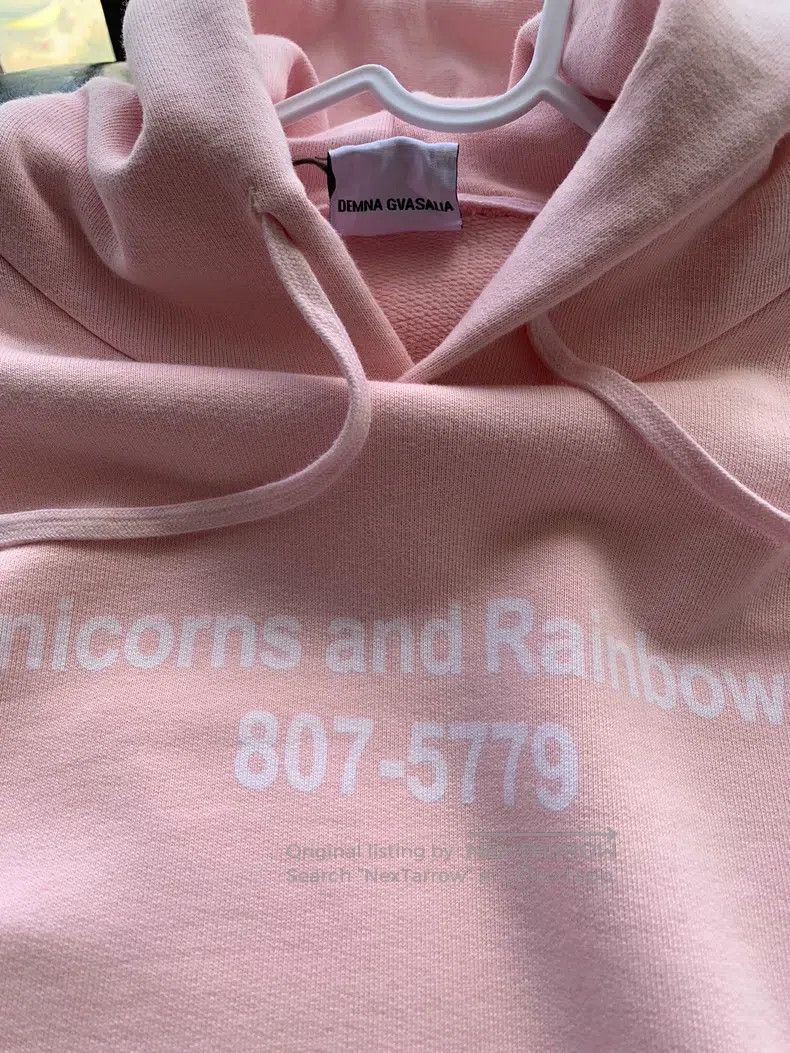 Vetements Vetements Rose pink unicorn hoodie Size US S / EU 44-46 / 1 - 4 Thumbnail