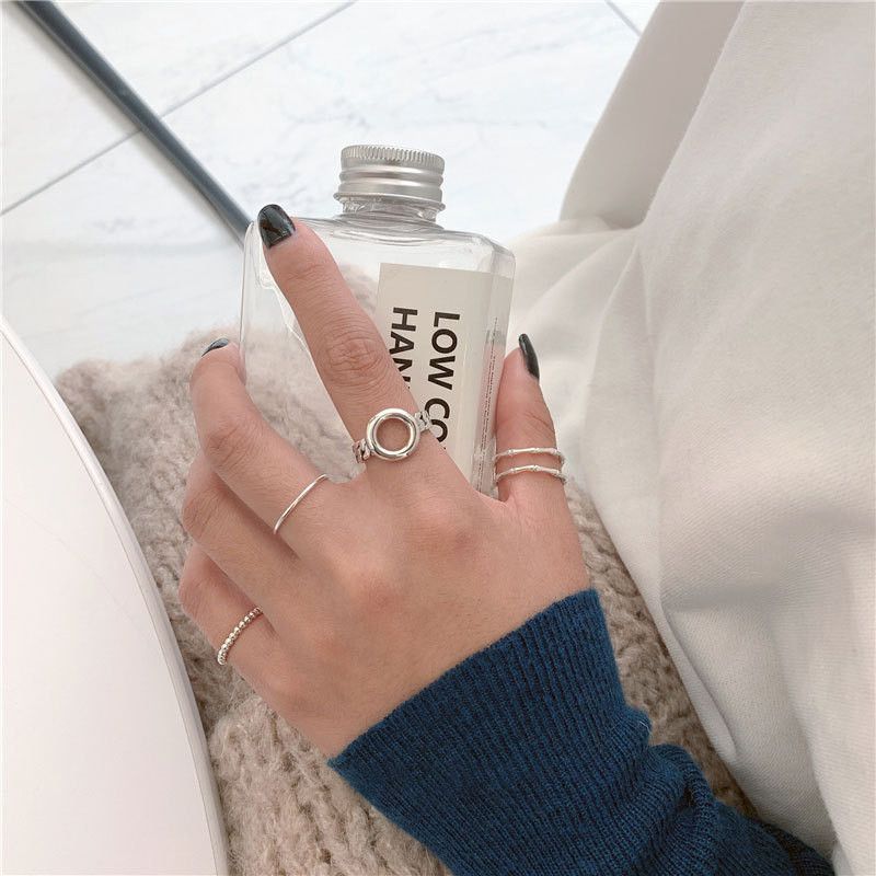 Jewelry Vibe Jewelry Rings Open Size Chrome Ring (Size 7-13) Size ONE SIZE - 3 Thumbnail