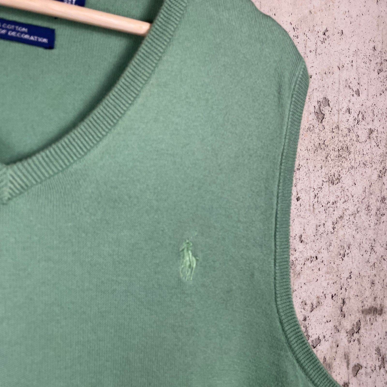 Polo Ralph Lauren Ralph Lauren Polo Golf Vest Men's Large Green 100% Cotton Size US L / EU 52-54 / 3 - 2 Thumbnail