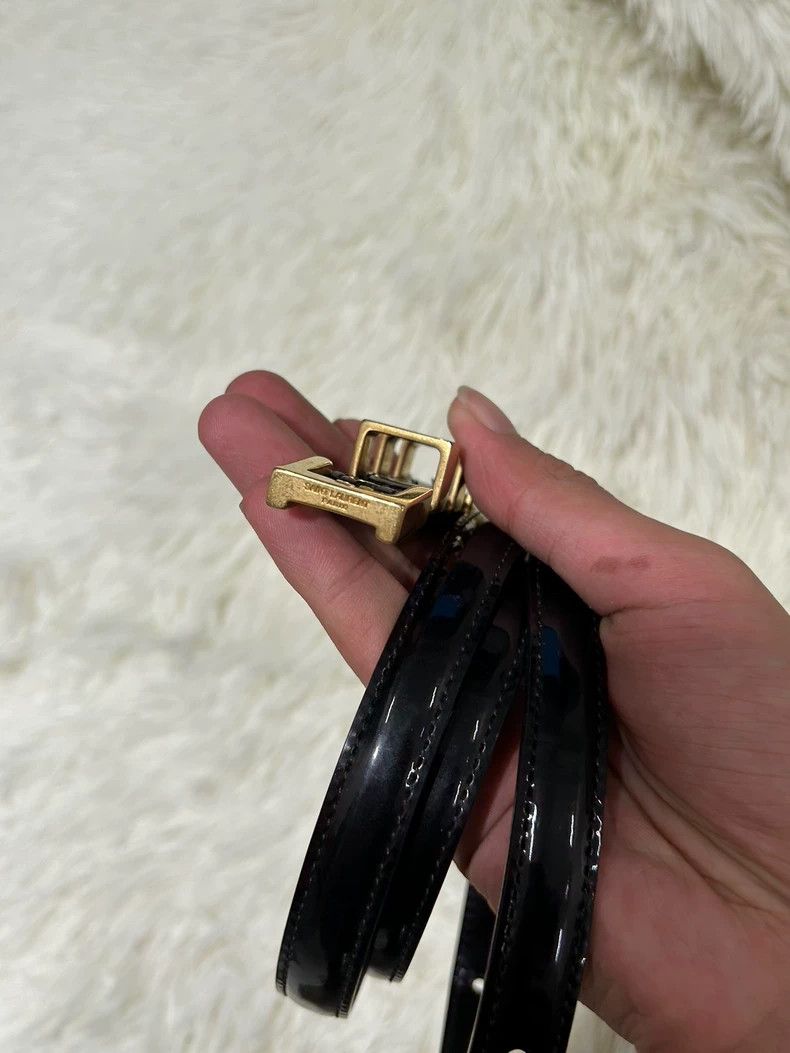 Yves Saint Laurent Saint Laruent 14SS Gold Triple-Button Cowhide Belt 2502-Nex Size ONE SIZE - 2 Thumbnail