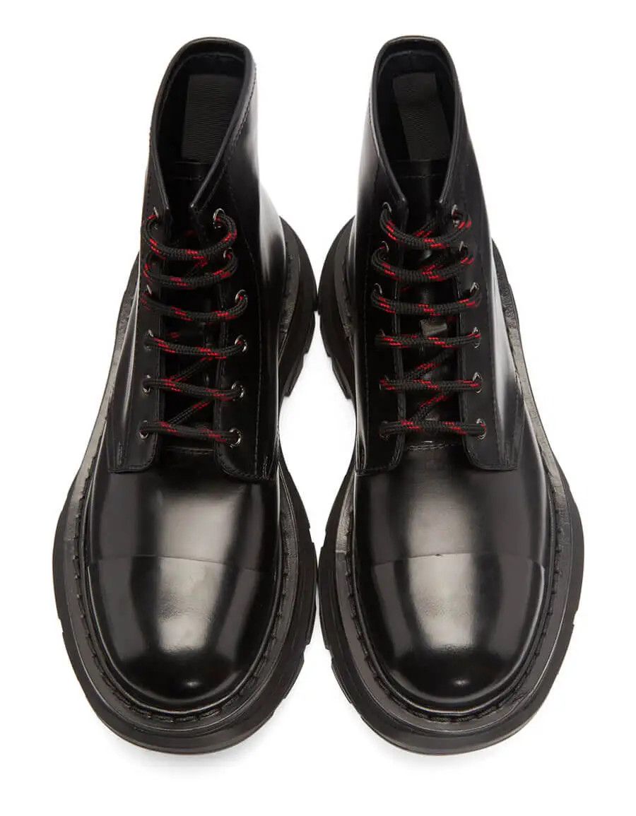 Alexander McQueen o1y1024 Ankle Boots in Black Size US 12 / EU 45 - 5 Thumbnail