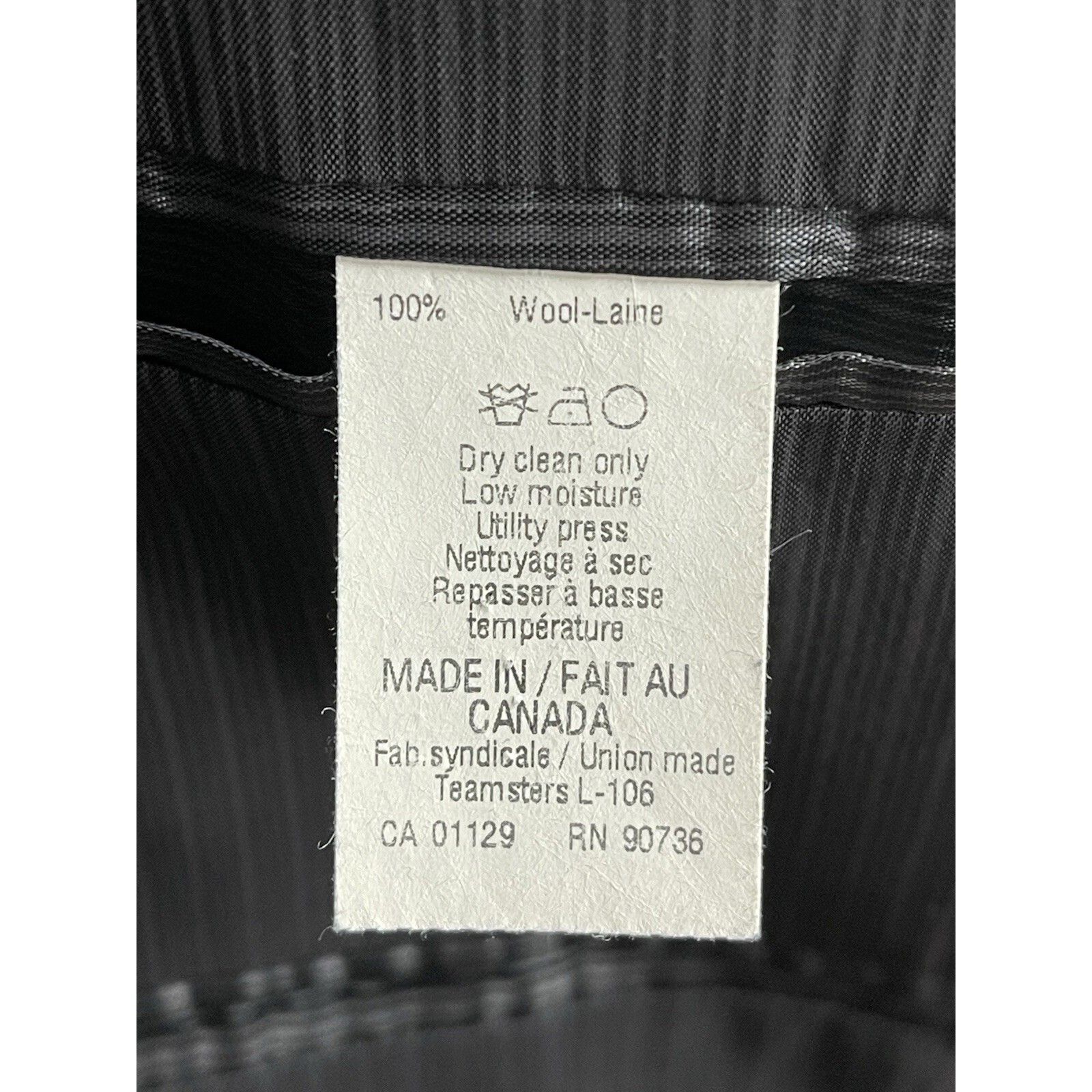 Calvin Klein Calvin Klein Gray Slim Fit Notch Lapel Wool Suit Jacket Size Size 44R - 8 Thumbnail