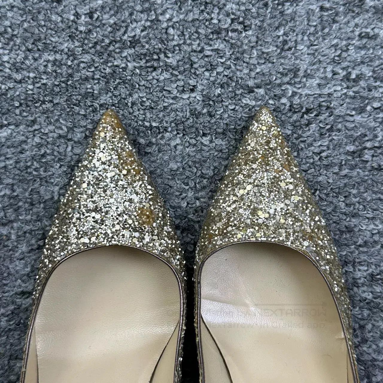 Jimmy Choo Jimmy Choo Champagne Sequin Heels 37. Size US 6 / IT 36 - 3 Thumbnail