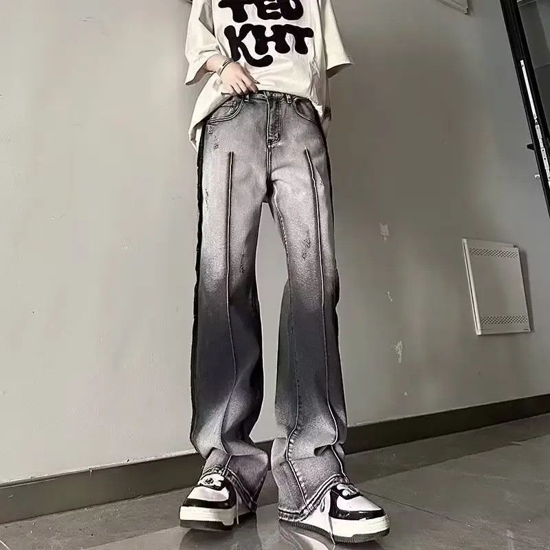 Japanese Brand × Jean Retro loose straight leg high street jeans Size US 32 / EU 48 - 2 Thumbnail