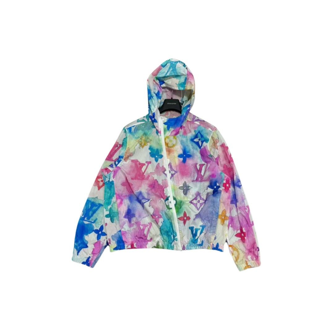Louis Vuitton × Virgil Abloh Louis Vuitton Multicolor Watercolor Monogram Windbreaker Size US M / EU 48-50 / 2 - 1 Thumbnail