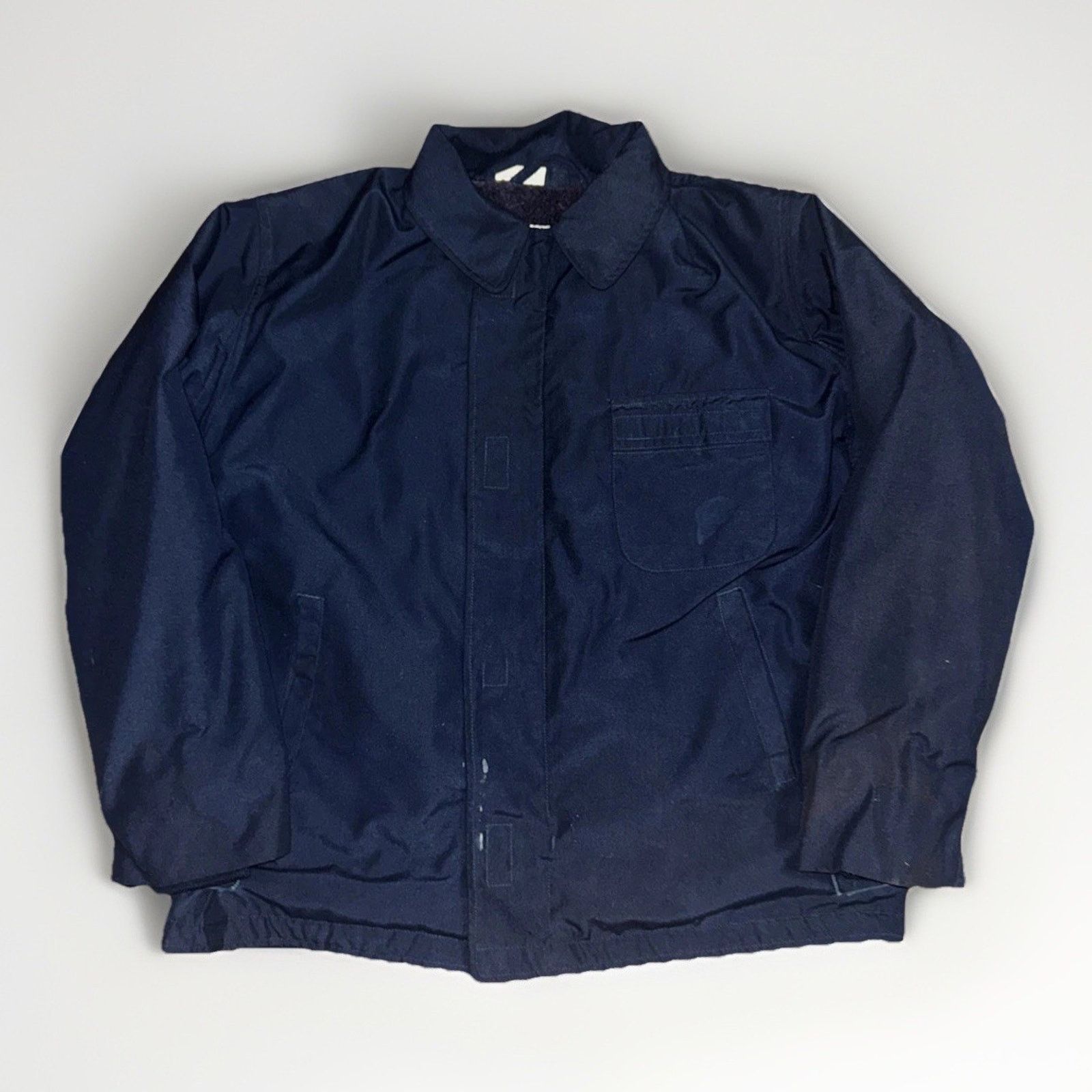 Vintage Military Jacket Navy Blue XL Size US XL / EU 56 / 4 - 1 Thumbnail