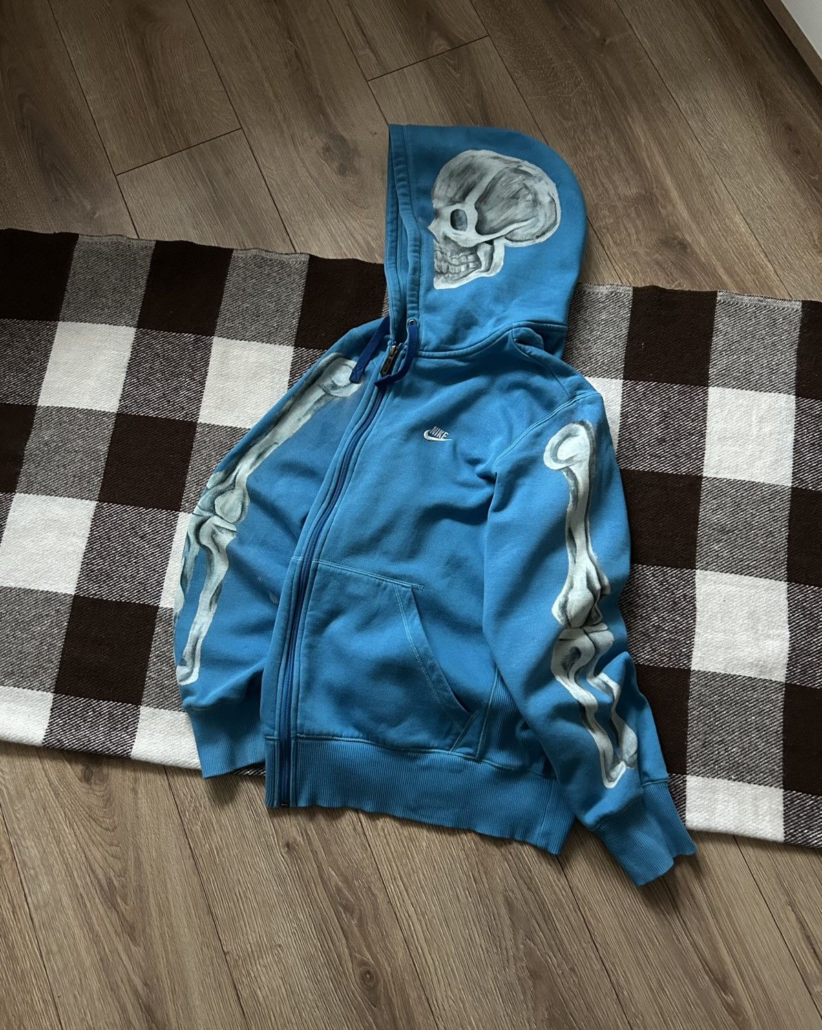 Nike Vintage Nike Custom Skeleton Zip-hoodies y2k mens Size US M / EU 48-50 / 2 - 3 Thumbnail