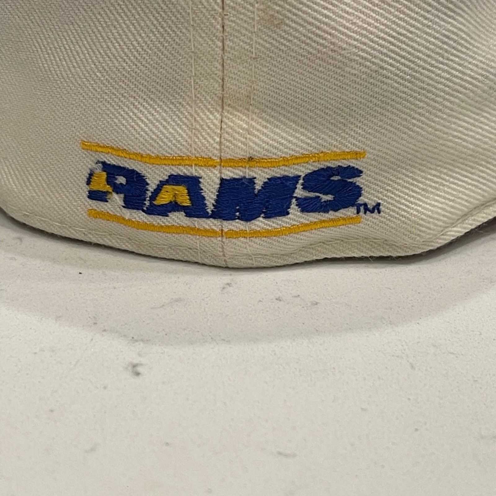 New Era VINTAGE NEW ERA LOS ANGELES RAMS IVORY 5950 PRO NFL LOGO HAT Size ONE SIZE - 6 Thumbnail