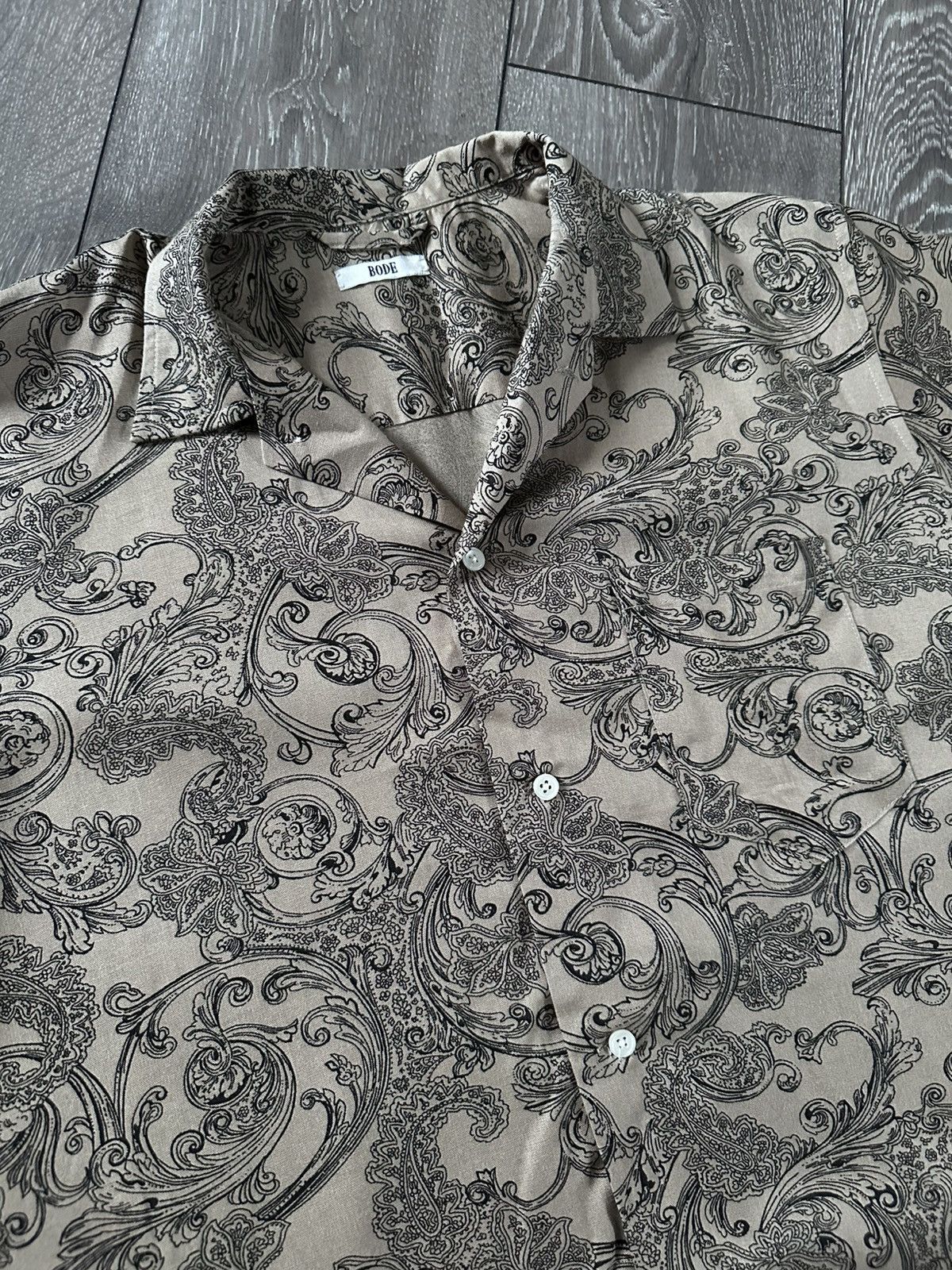 Bode bode button up shirt brown relaxed Size US L / EU 52-54 / 3 - 2 Thumbnail