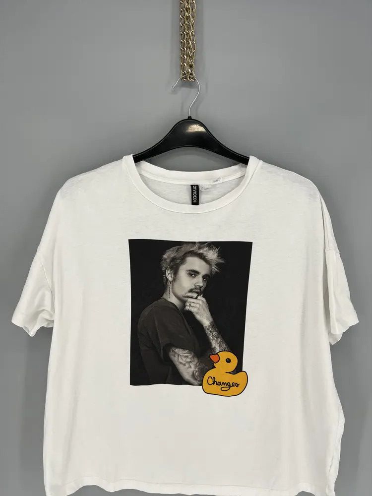 Band Tees Justin Bieber Changes Tour Pop Europe Band Rock Rap Size US L / EU 52-54 / 3 - 6 Thumbnail