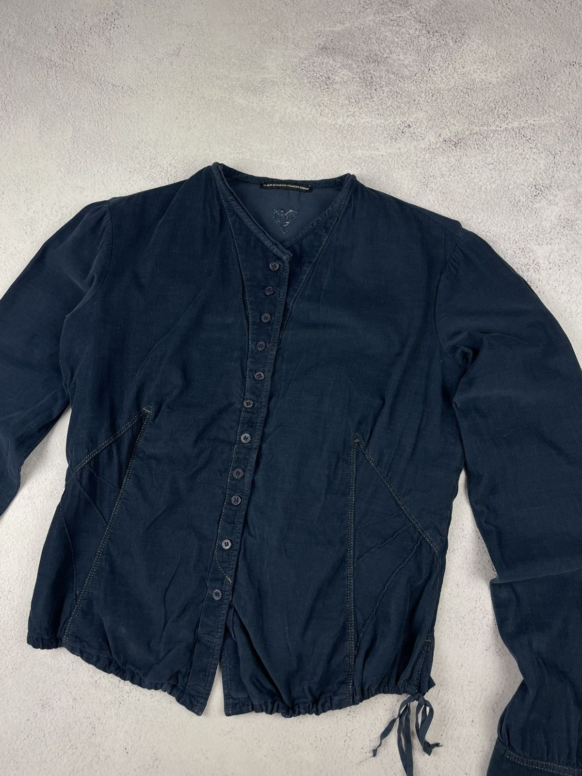 Marithe + Francois Girbaud Vintage Marithé + François Girbaud Shirt Jacket Navy Blue Size M / US 6-8 / IT 42-44 - 5 Thumbnail