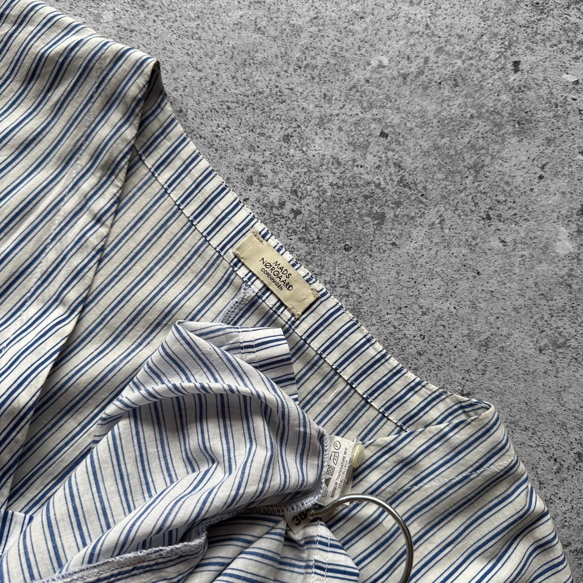 Mads Norgaard Mads Norgaard Womens Striped Sleeveless V-Neck Dress Size L / US 10 / IT 46 - 4 Thumbnail