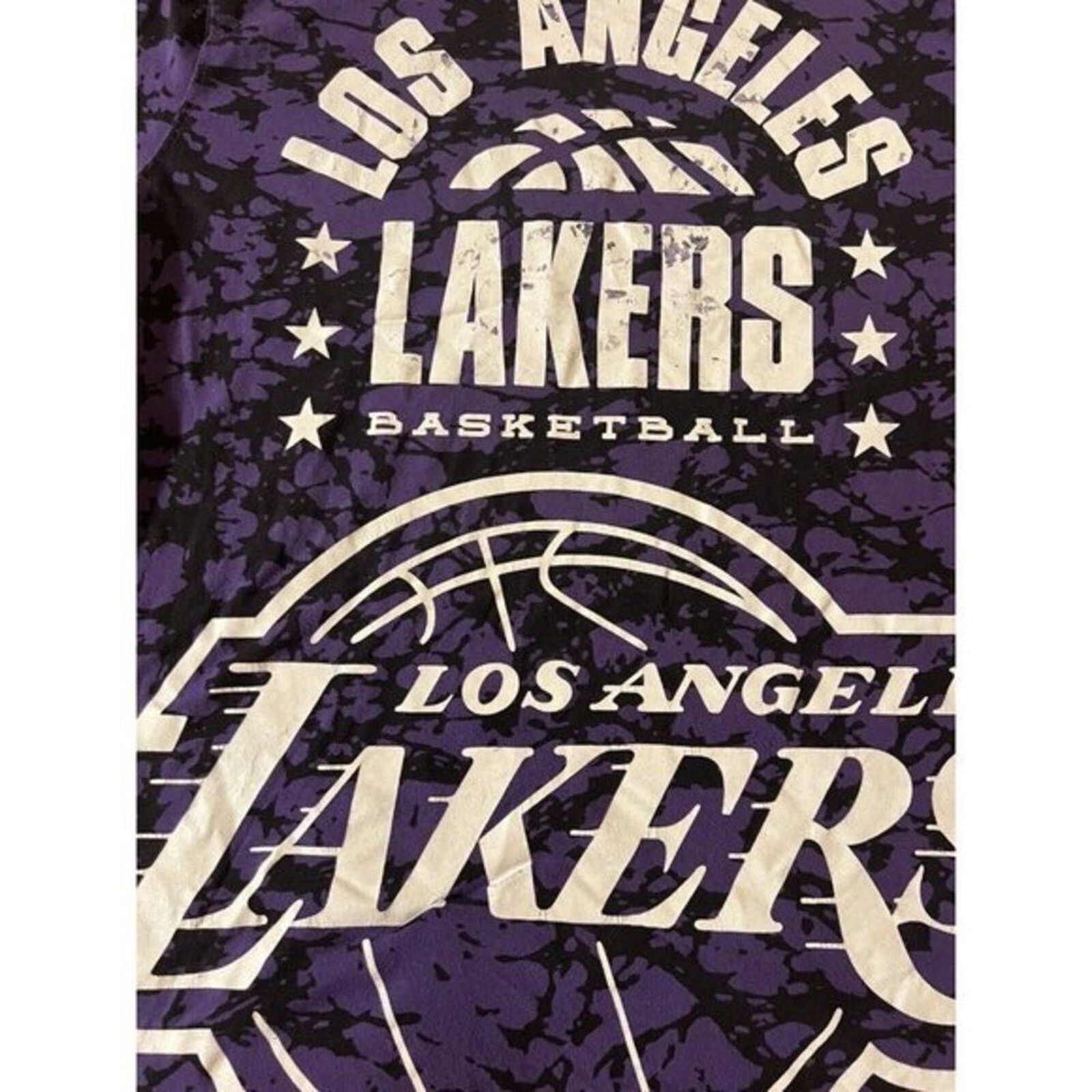 NBA NBA Polyester Los Angeles Lakers Graphic T Shirt Size L Size US L / EU 52-54 / 3 - 2 Thumbnail