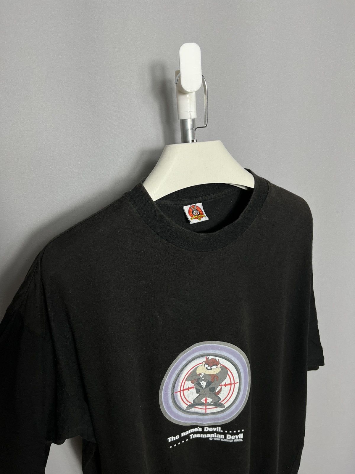 Warner Bros Looney Tunes Black Tasmanian Devil 1998 Purpose James Bond Size US XL / EU 56 / 4 - 2 Thumbnail