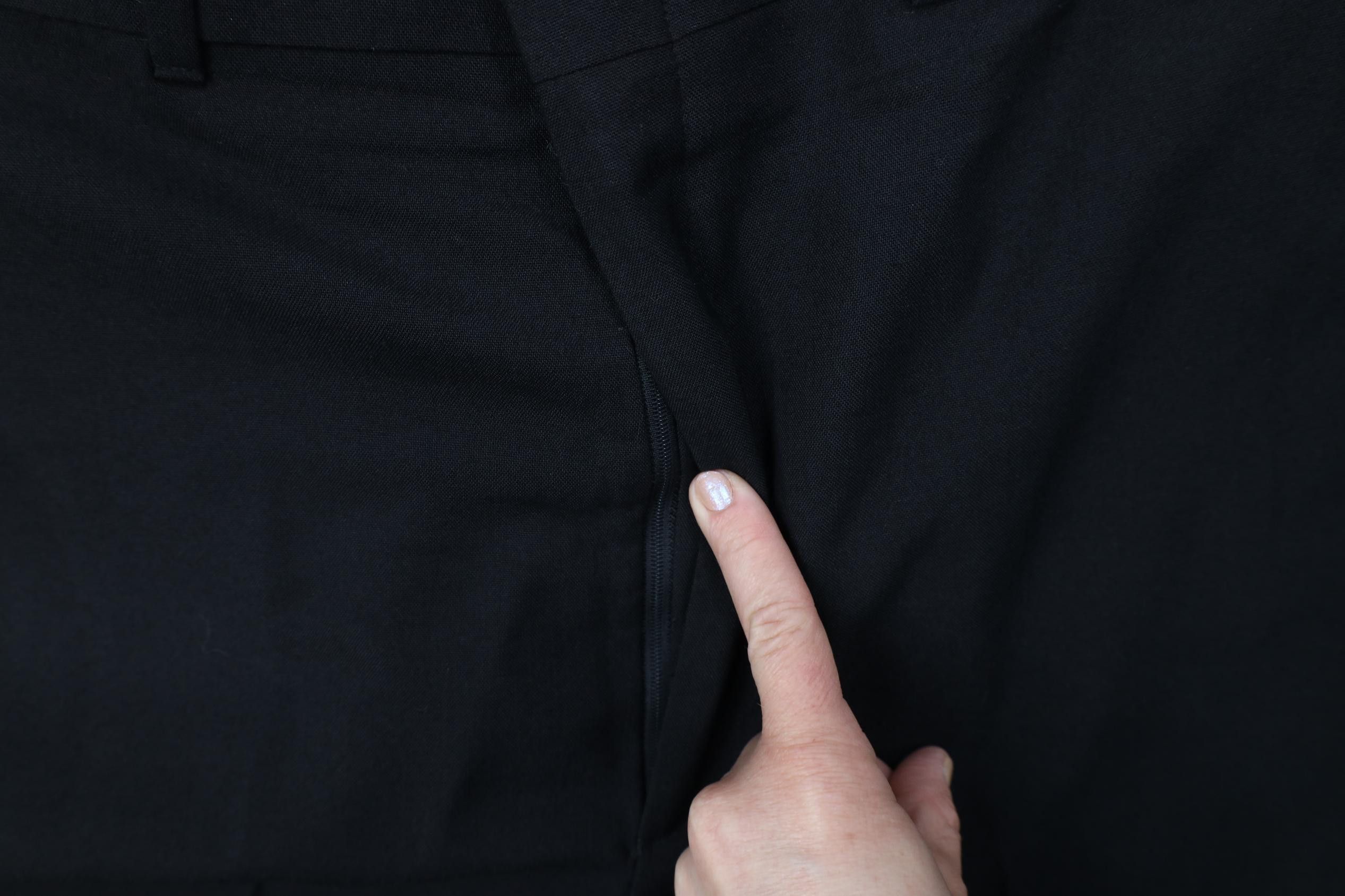 Vintage Vintage 70s Streetwear Wool Blend Wide Leg Chino Pants Black Size US 42 / EU 58 - 6 Thumbnail