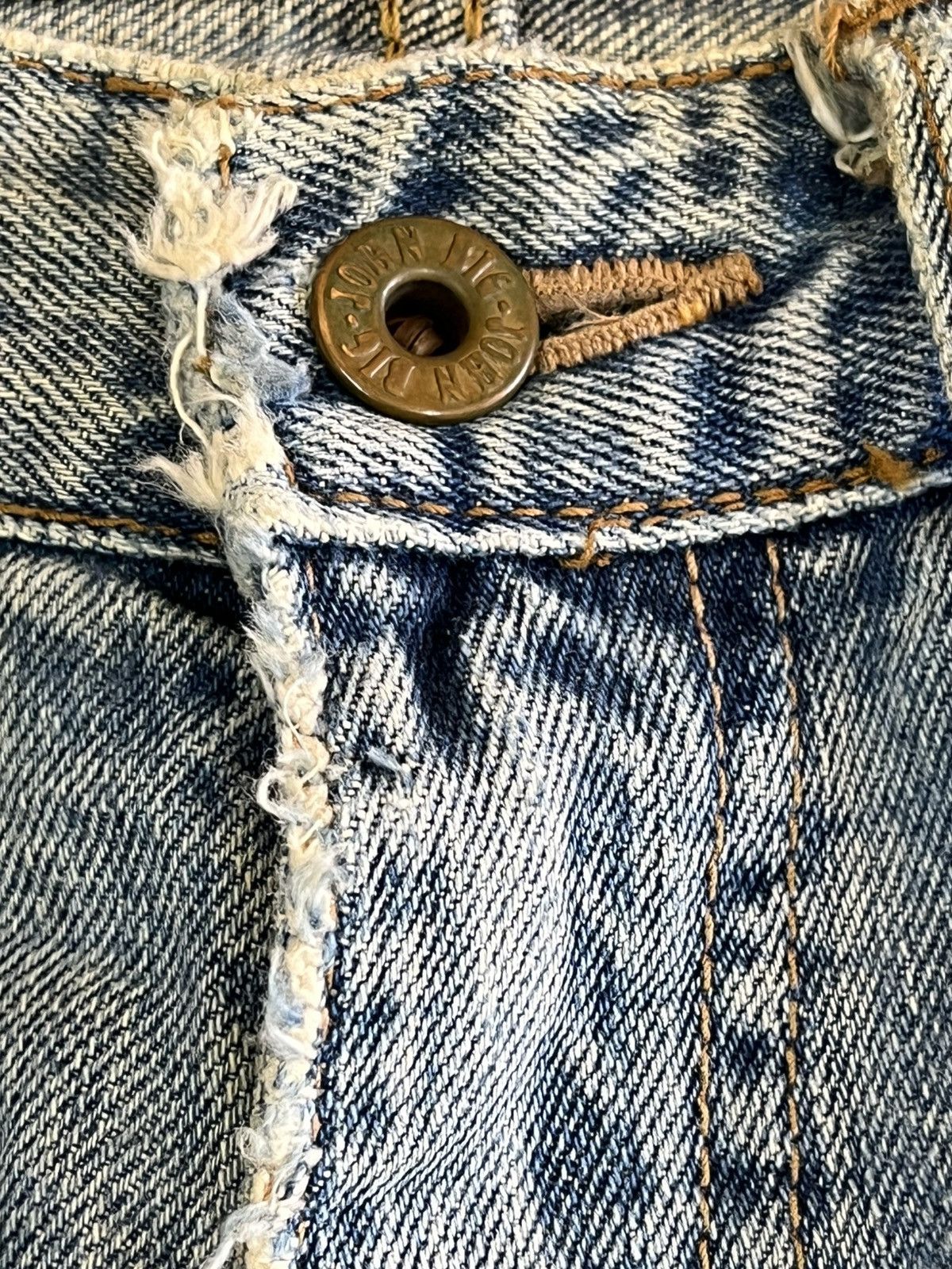 Big John × Vintage Vintage Big John Flare Distressed Denkm Size US 29 - 9 Thumbnail