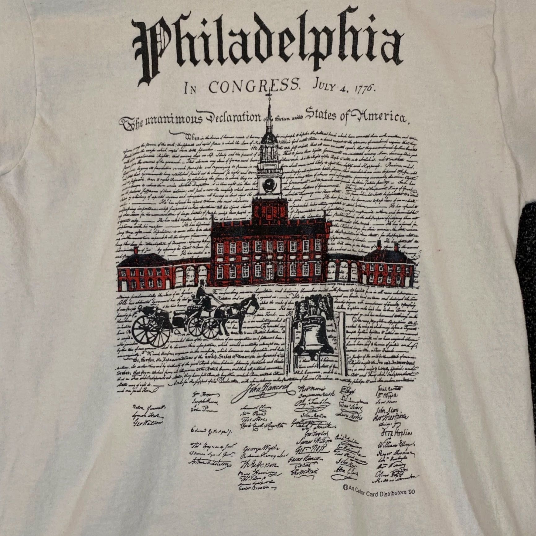Fruit Of The Loom Vintage Fruit of the Loom Philadelphia Congress Shirt Mens M/L White Short Sleeve T-Shirt Logo American Size US M / EU 48-50 / 2 - 2 Thumbnail