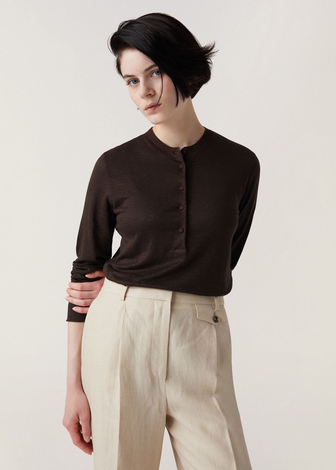 Loro Piana o1srvl11e0424 Sweater in Coffee Size XL / US 12-14 / IT 48-50 - 1 Thumbnail