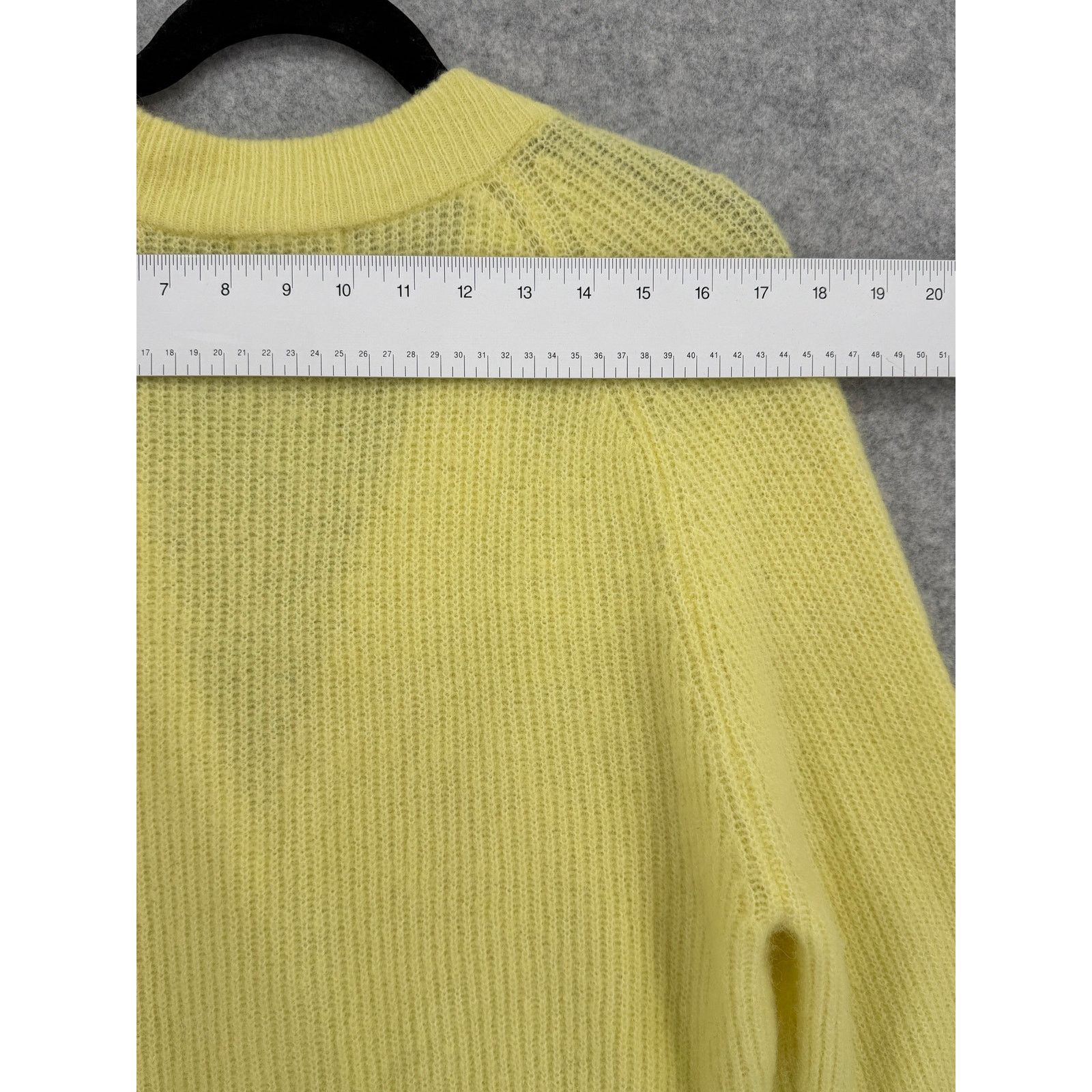 Ganni GANNI Elfin Yellow Jewel Button-Front Alpaca Wool Cardigan Size L / US 10 / IT 46 - 10 Thumbnail