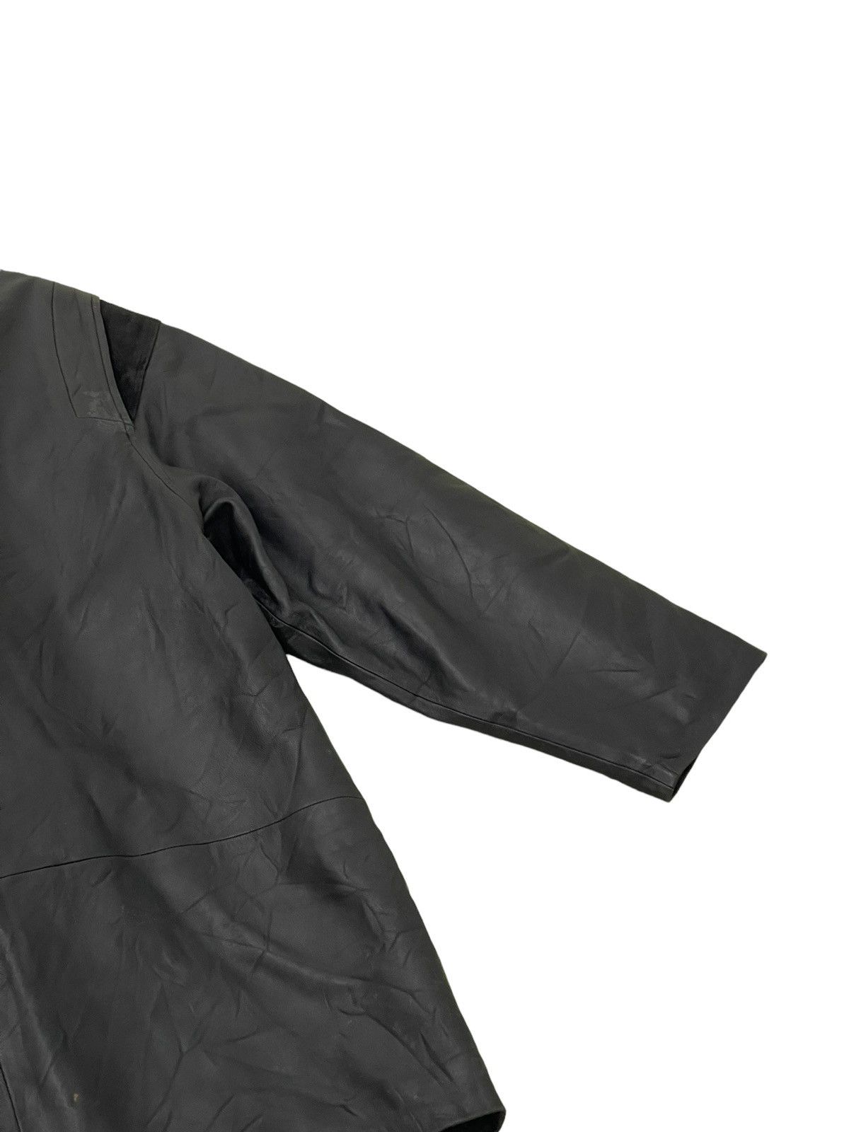 If Six Was Nine Vintage Lanvin Sheepskin Leather Jacket 3🟦 Size US L / EU 52-54 / 3 - 16 Thumbnail