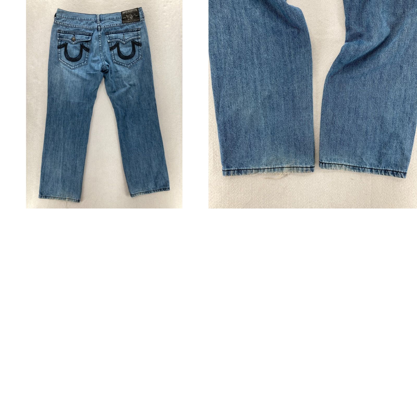 True Religion True Religion Rainbow Billy Jeans Mens 42x34 Blue Stretch Denim Flap Pocket Y2K Jeans Mens 42 Blue Stretch Denim Rainbow Billy Size US 42 / EU 58 - 10 Thumbnail